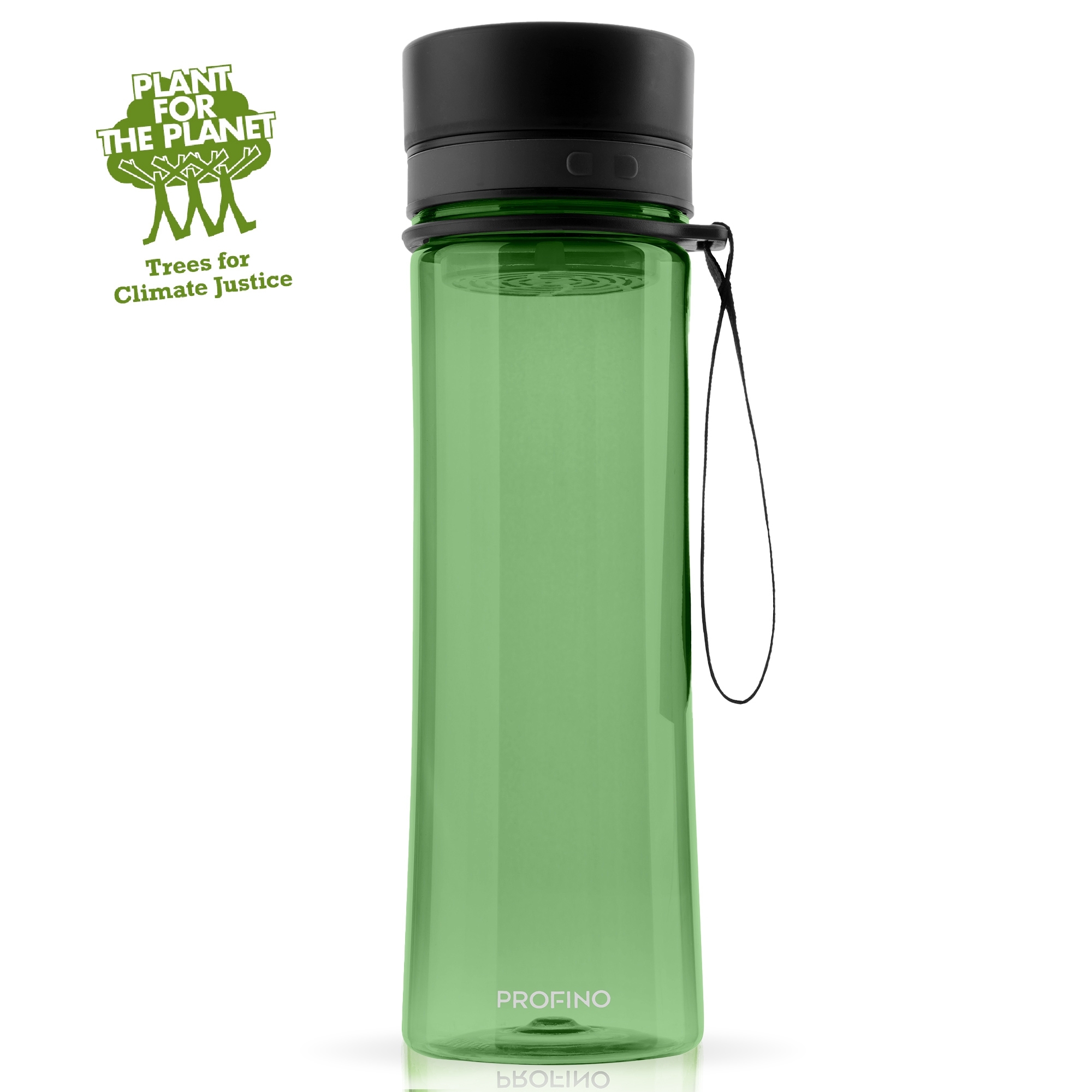 Profino - Infuze Trinkflasche mit Sieb - 600 ml - Grün