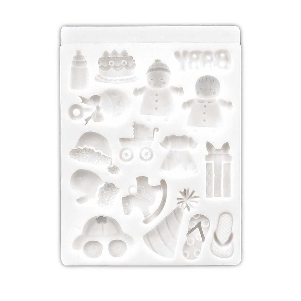 Städter - Fondant mould Baby - 1,5–3 cm - 16er-relief shape
