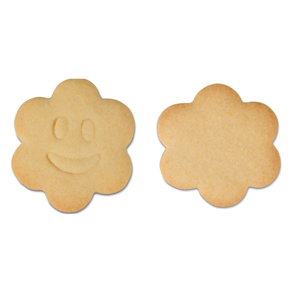 Städter - Prägeausstecher Lachende Blume - 6,5 cm - Set, 2-teilig