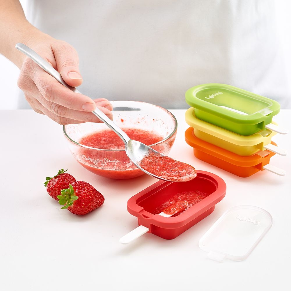 Lékué - Ice cream molds XL stackable, orange