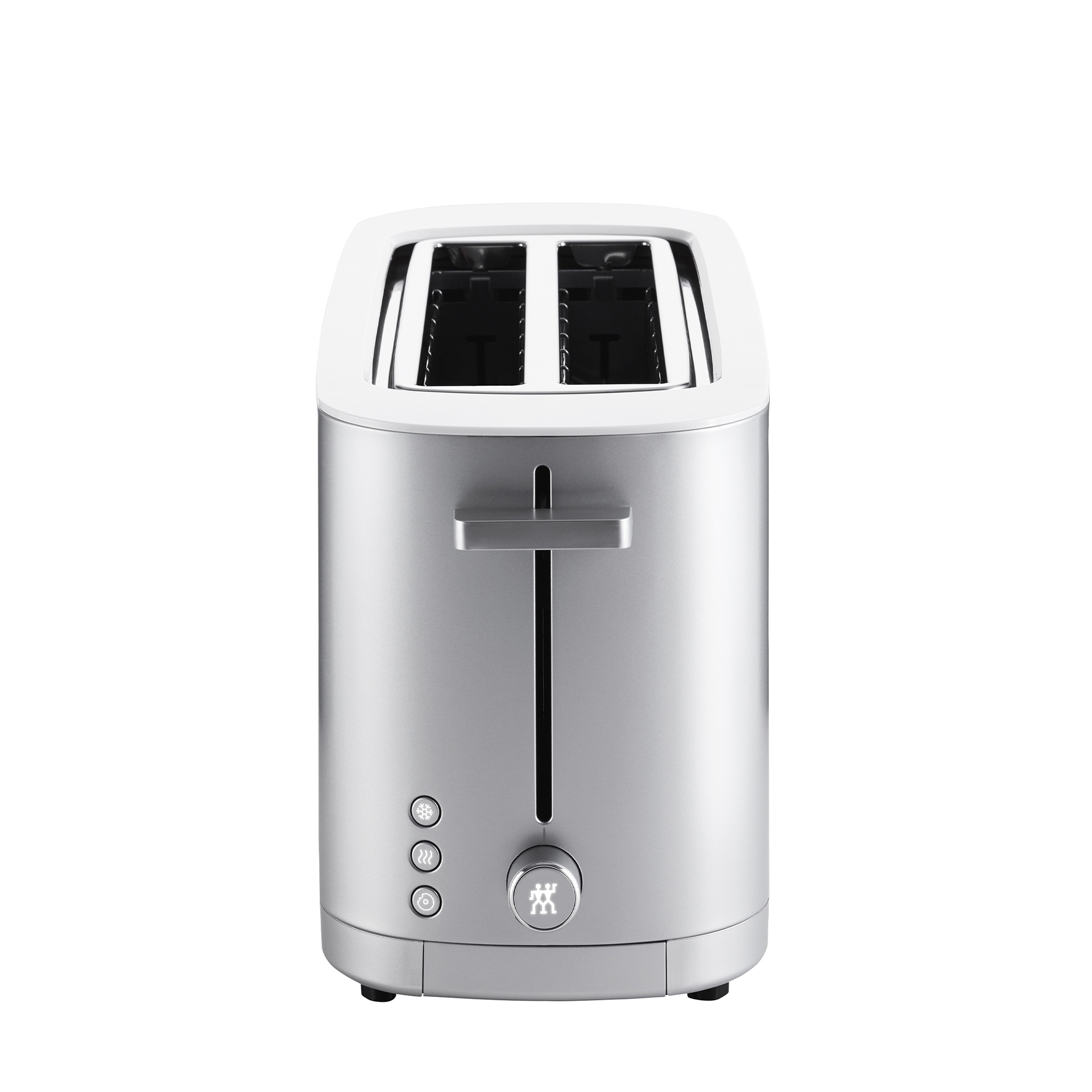 ZWILLING - Toaster mit Brötchenaufsatz | ENFINIGY | 2 Schlitze lang | Silber