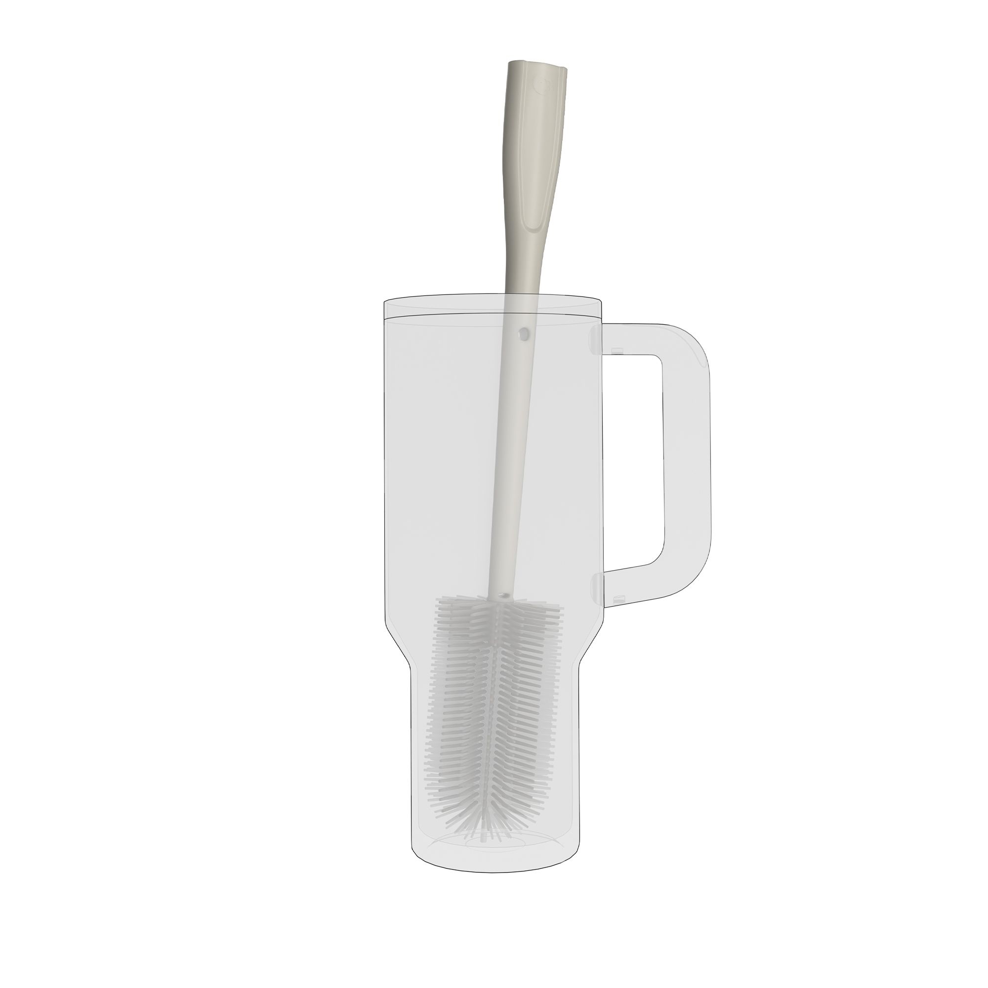 Kochblume – Cup brush 2-in-1, taupe