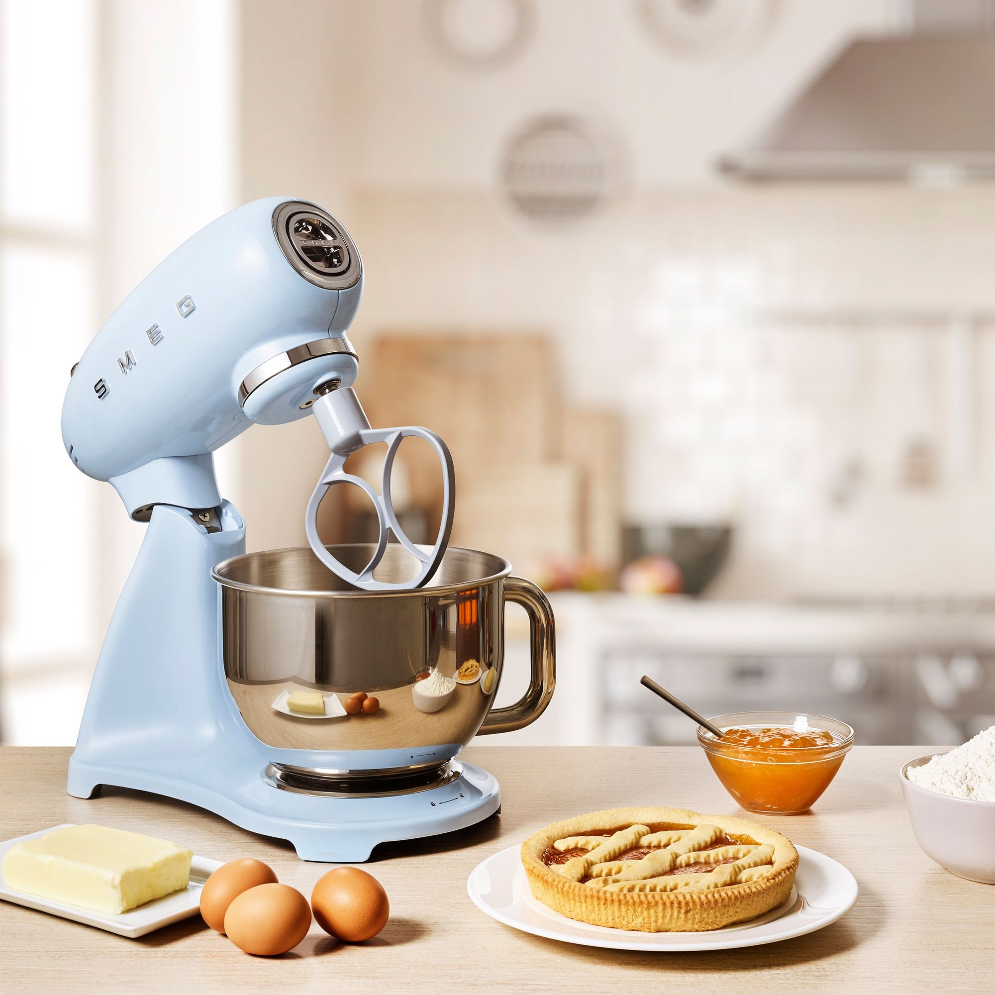 Smeg - Küchenmaschine SMF03 - Full-Color - Pastellblau Smeg - Küchenmaschine SMF03 - Full-Color - Pastellblau