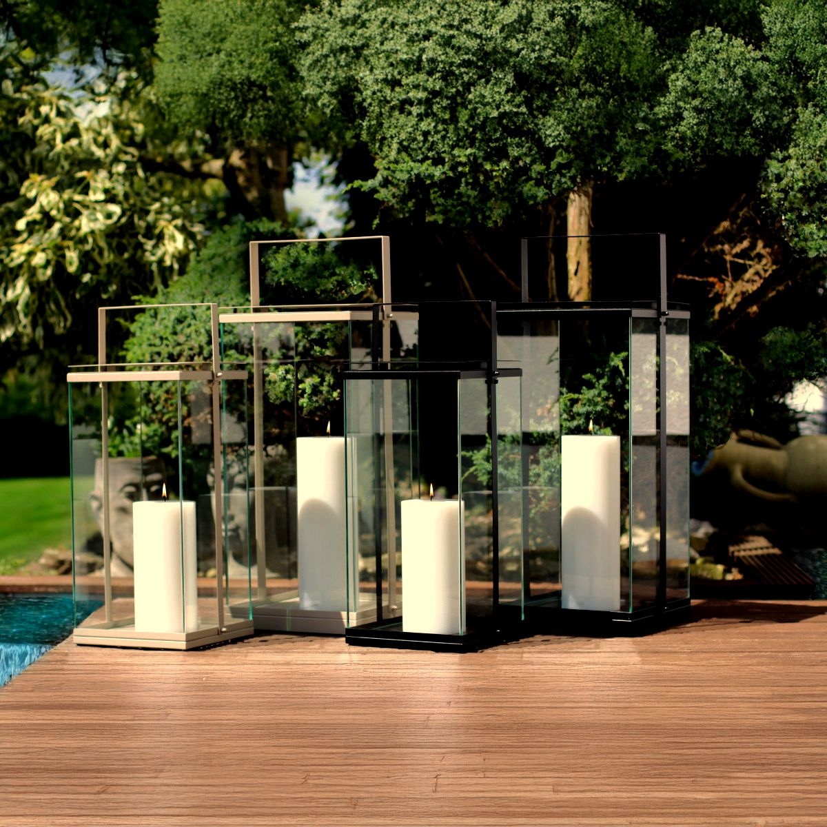 Qult - Lantern HACADO - H 66 cm | Sahara