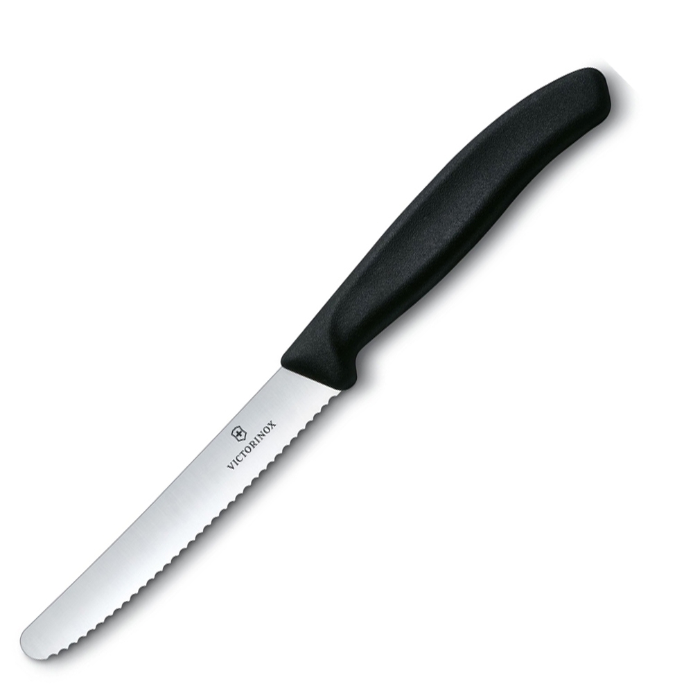 Victorinox - Swiss Classic Gemüsemesser-Set mit Schäler, 3-teilig, schwarz