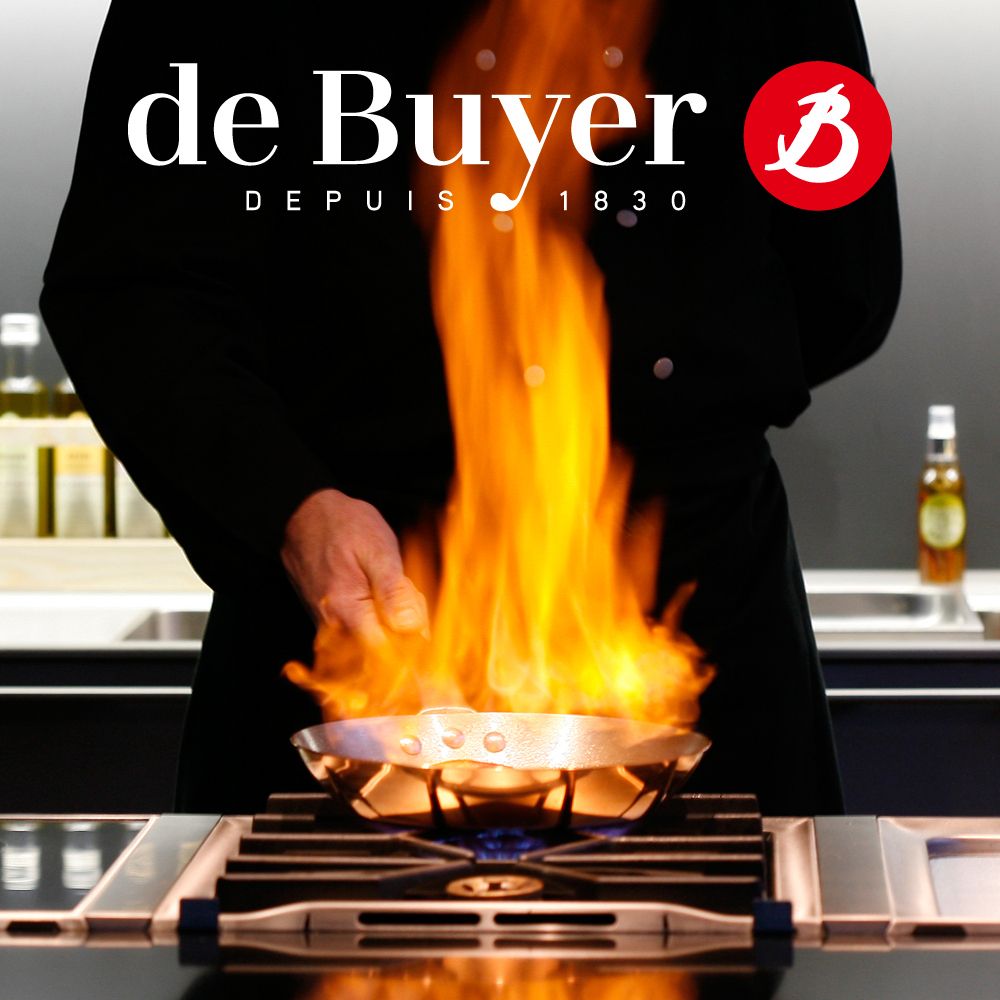 de Buyer - Copper Sauté Pan Conical - Inocuivre de Buyer - Copper Sauté Pan Conical - Inocuivre