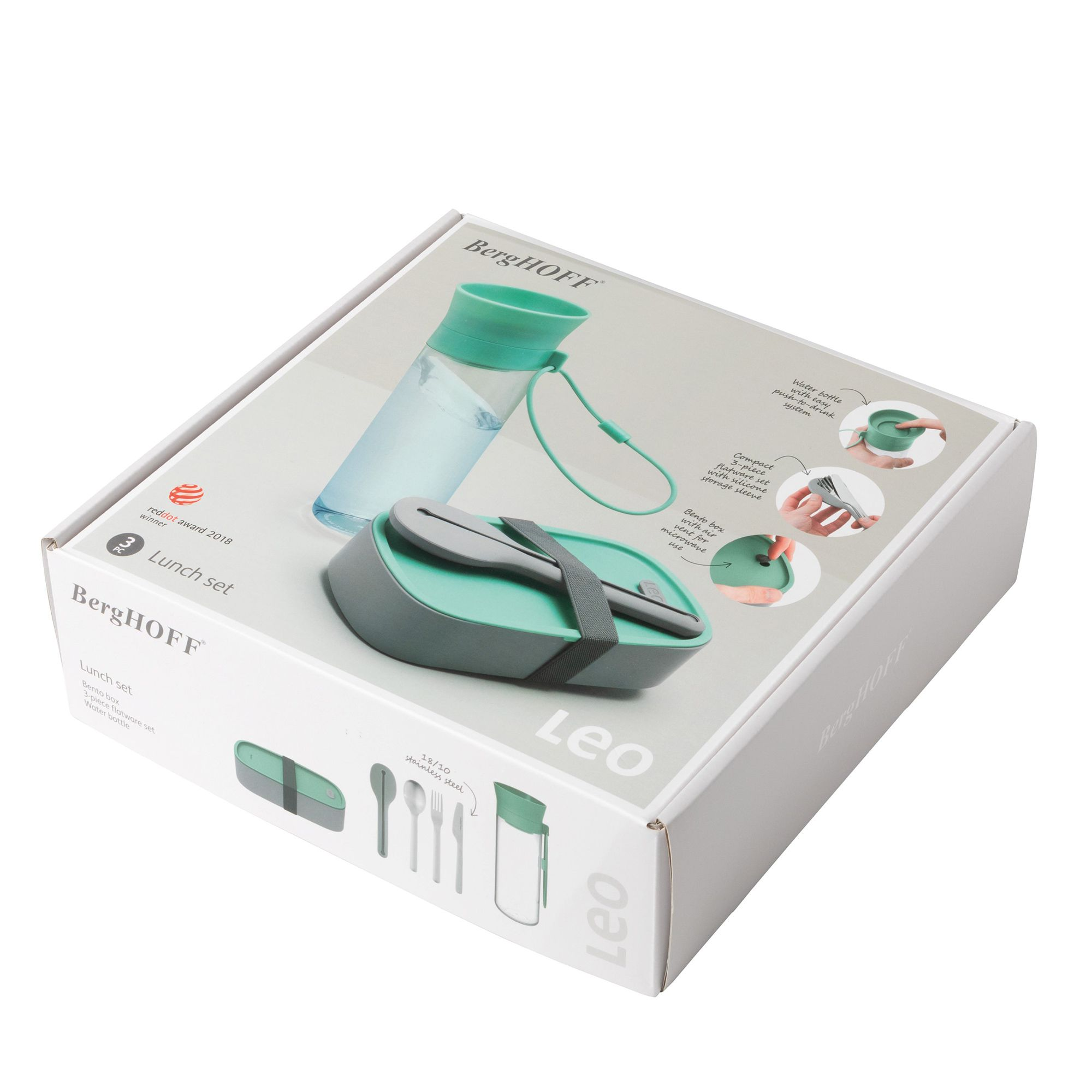 BergHOFF - Lunch set 3-pcs. - Leo - green