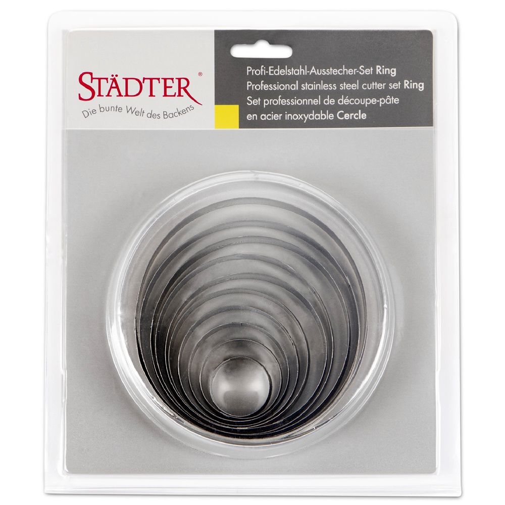 Städter - Professional cutter Rings / Circles ca. 3–12 cm - Set of 10