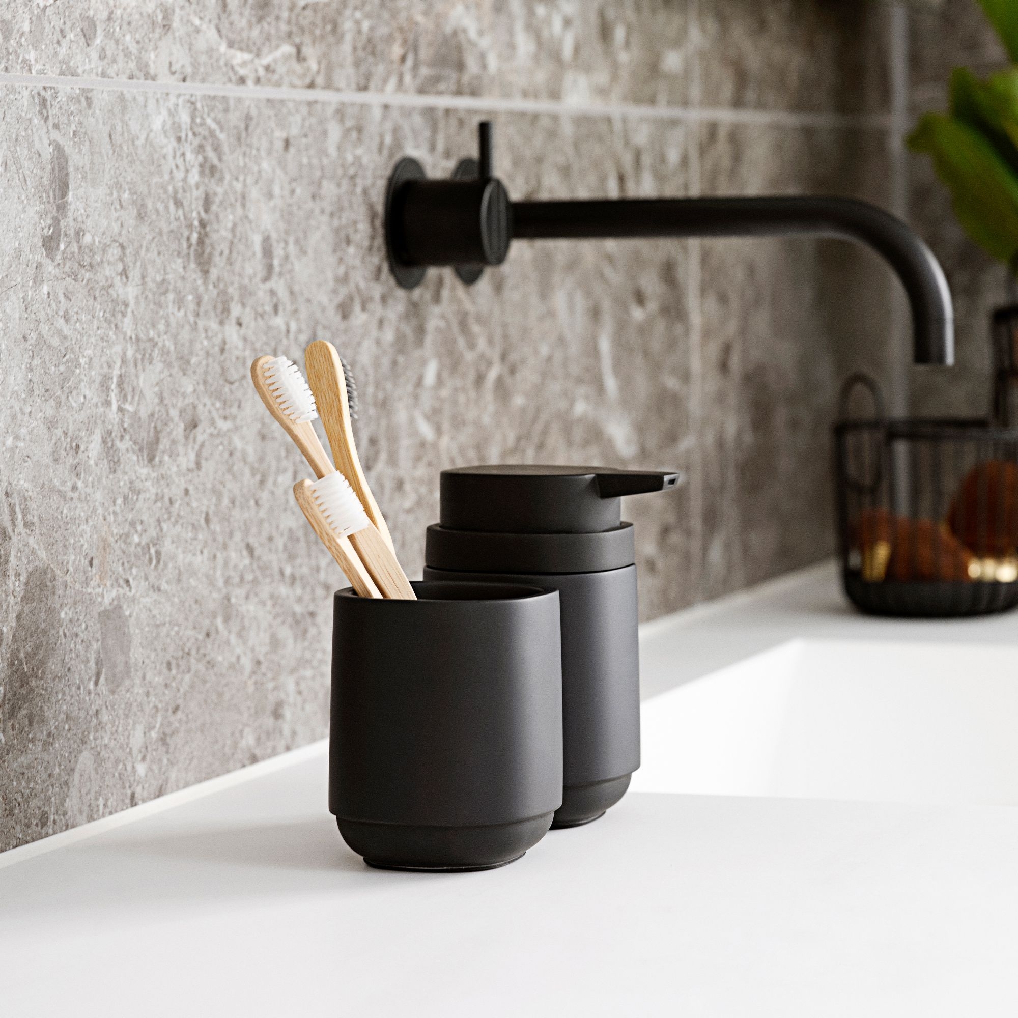 Zone - Time Zahnbürstenbecher - Black