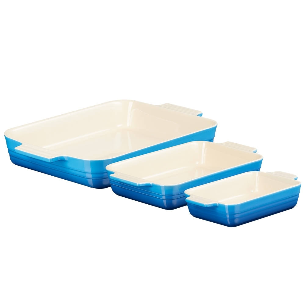 Le Creuset - Rechteckige Auflaufform Klassik 3er-Set