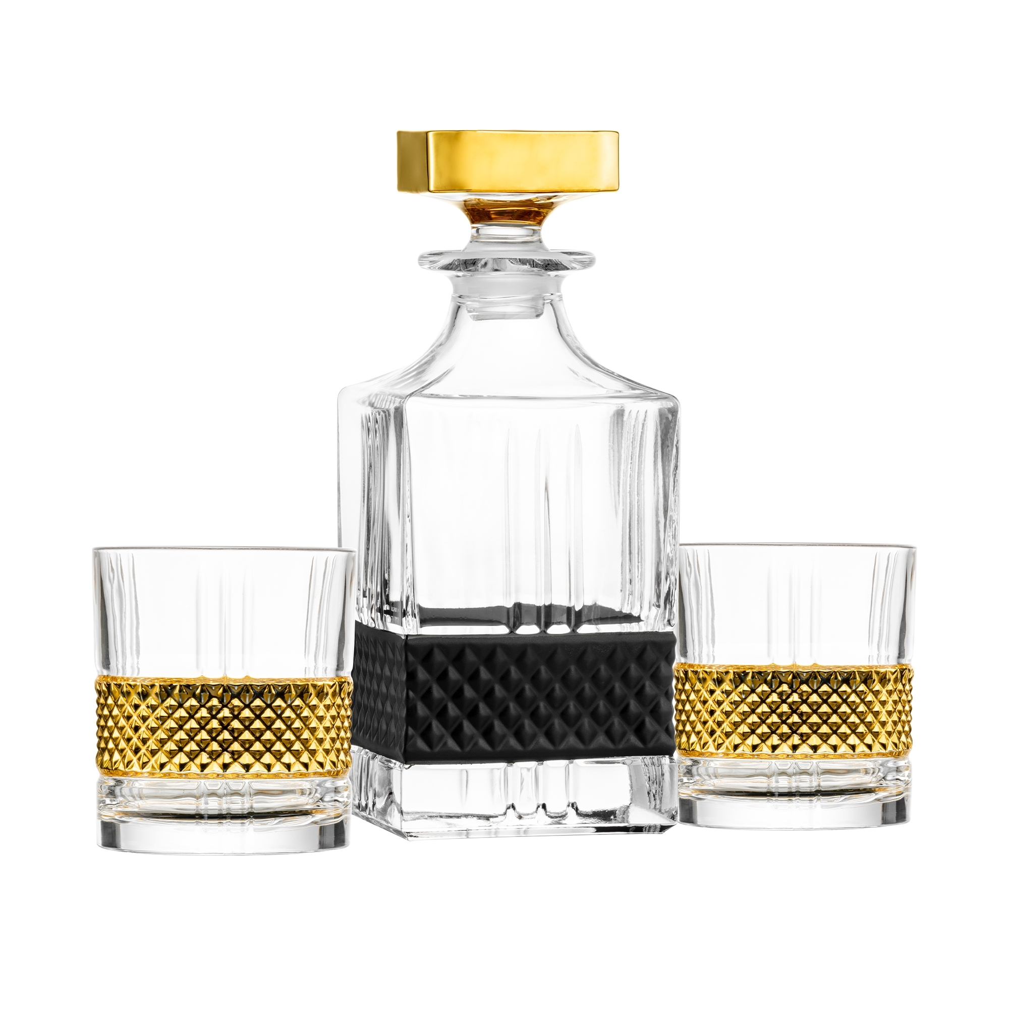Eisch - Whisky Set Gold/Black - Gold Tumbler