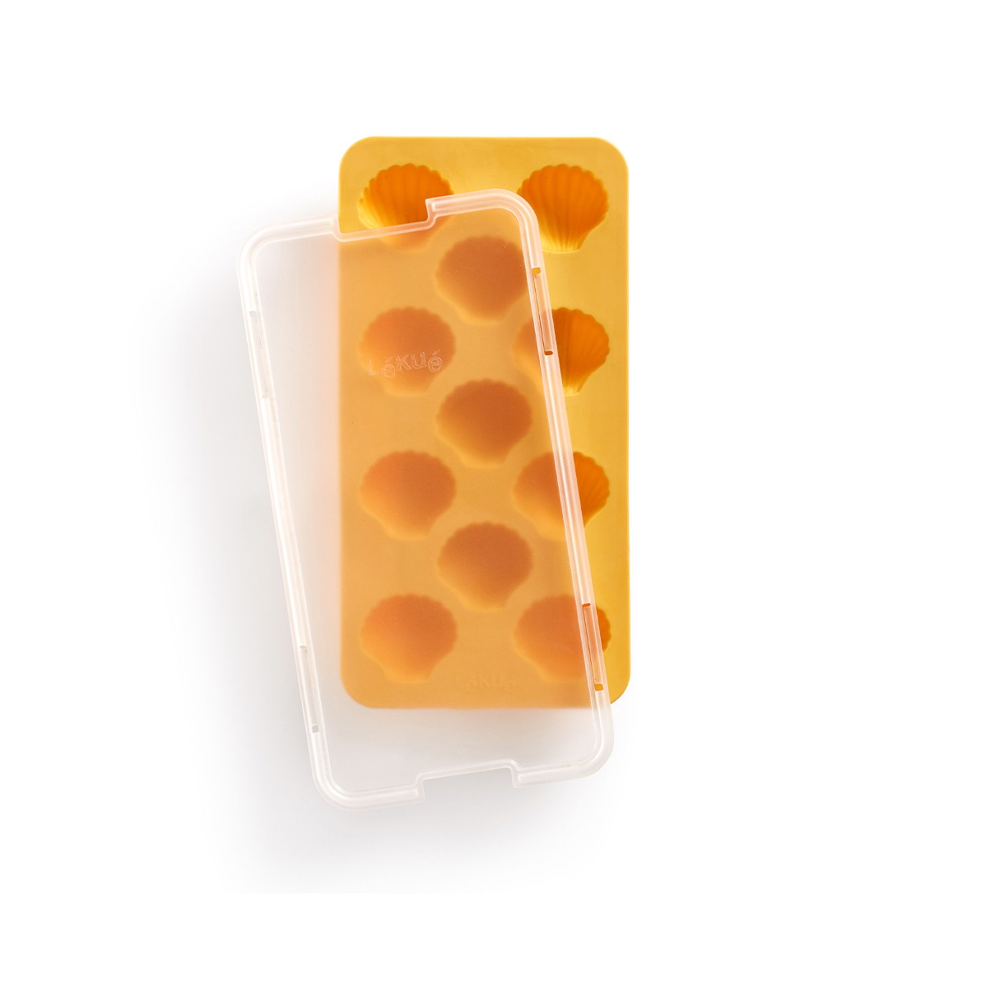 Lékué - ice cube maker with lid, shell, yellow Lékué - ice cube maker with lid, shell, yellow