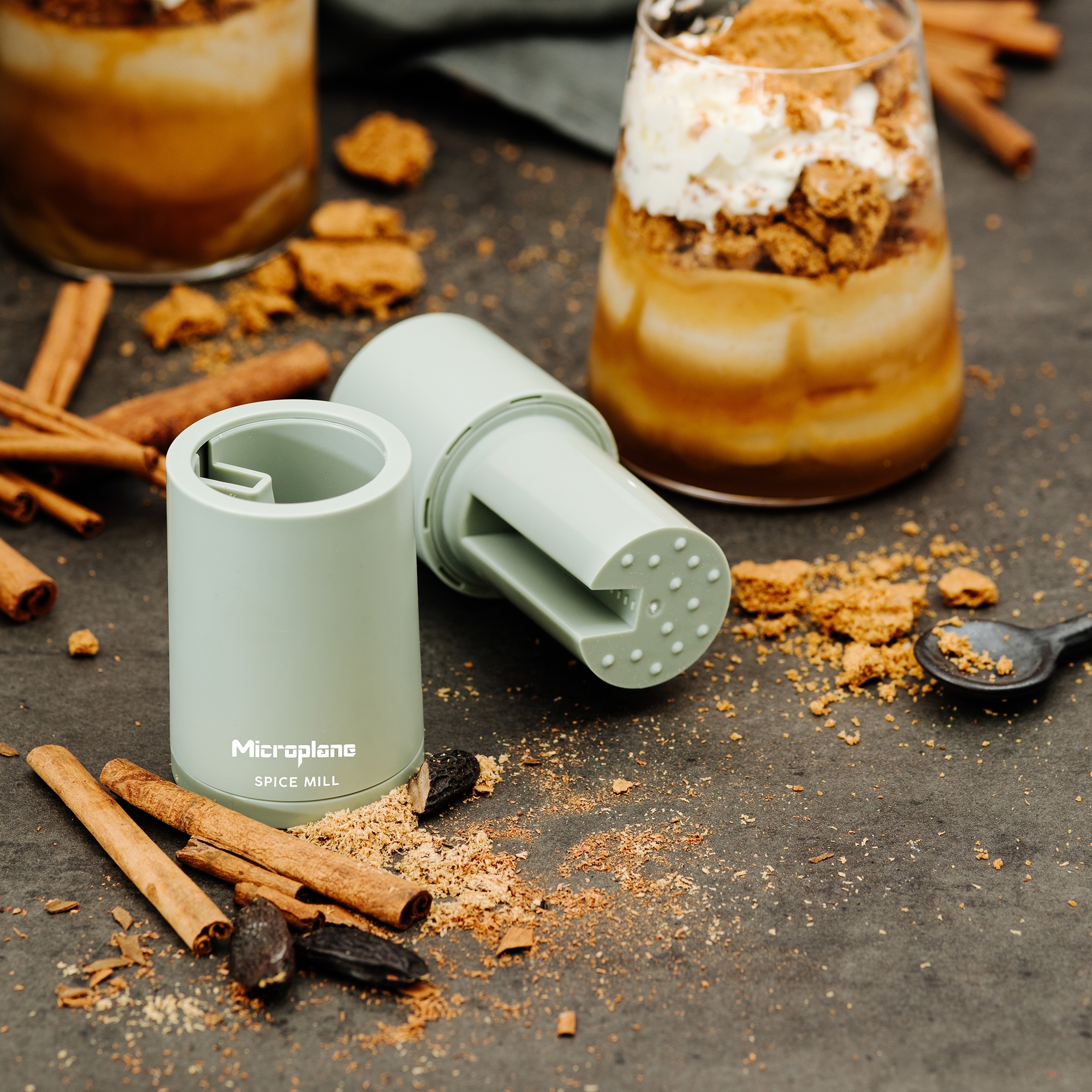 Microplane - Nutmeg mill 2in1 - Sage Green