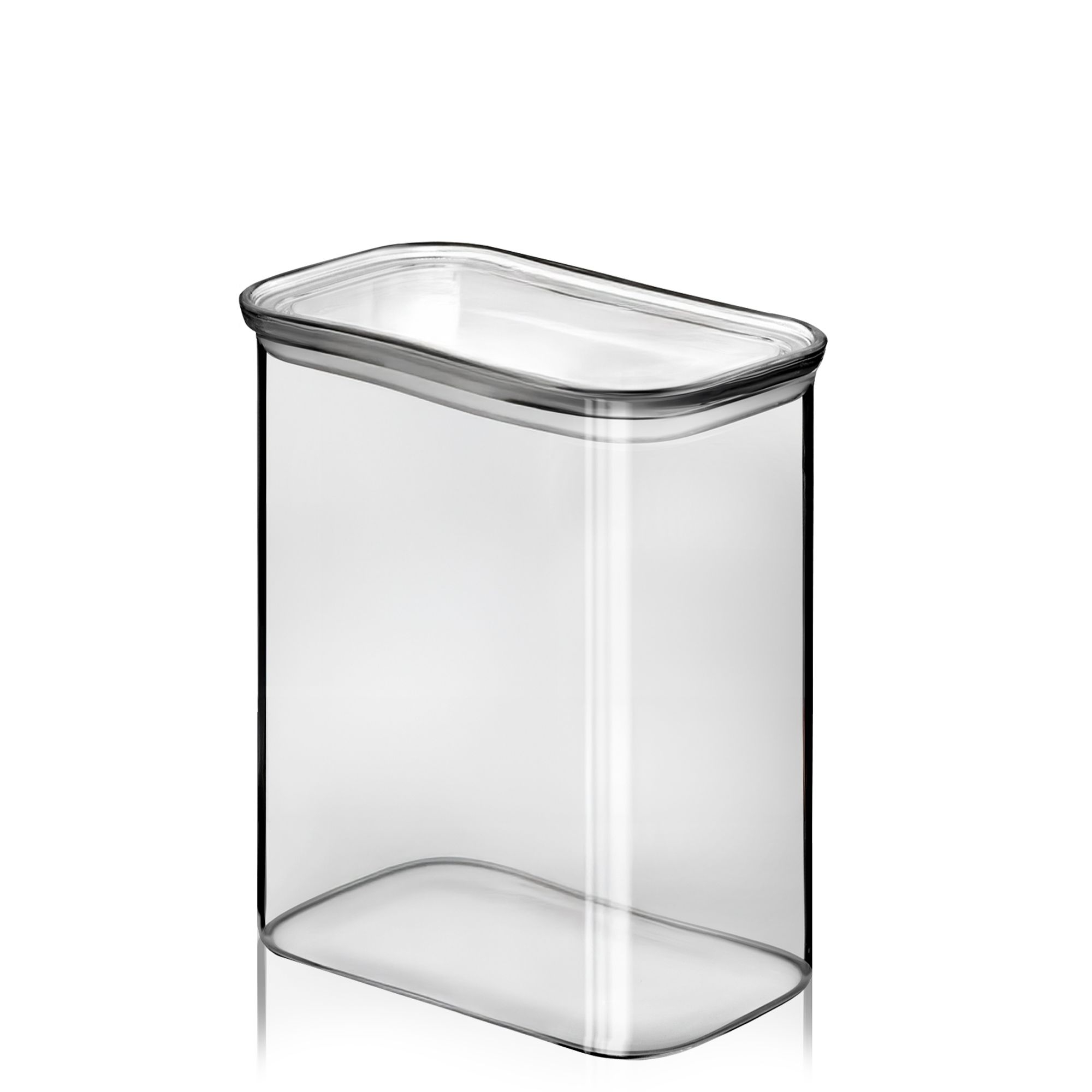 Pebbly - Rechteckige Vorratsdose 1200 ml - Glas