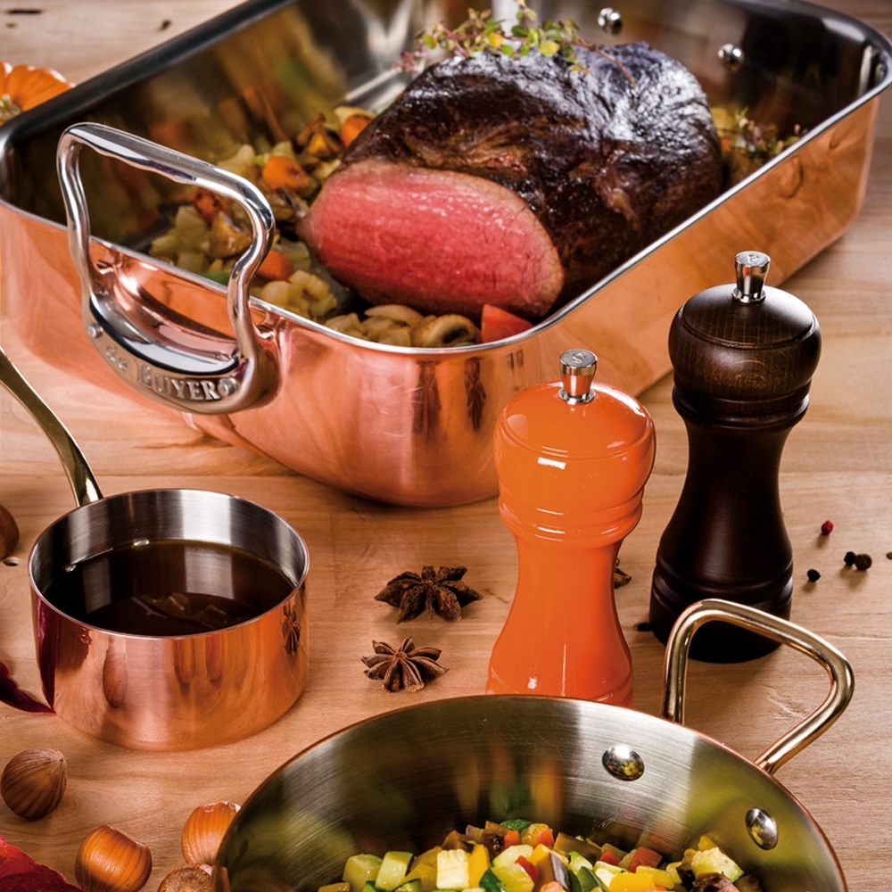de Buyer - Copper Saucepan with brass handle de Buyer - Copper Saucepan with brass handle