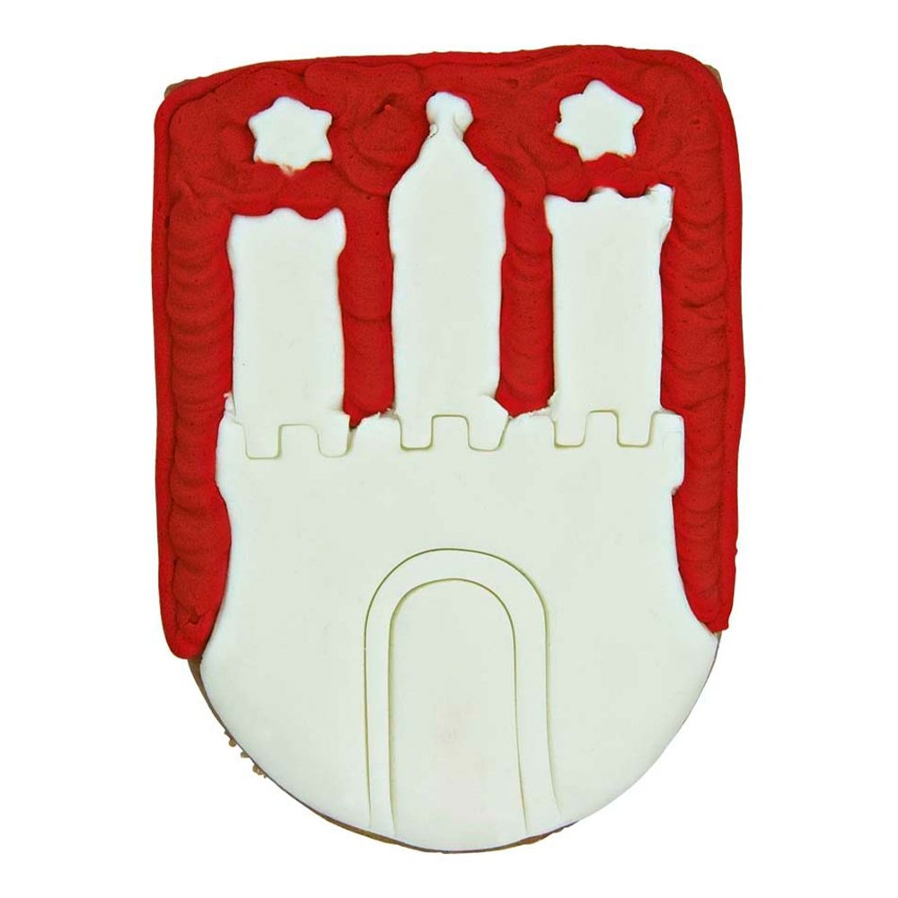 Städter - Cookie cutter Hamburg coat of arms - 10 cm