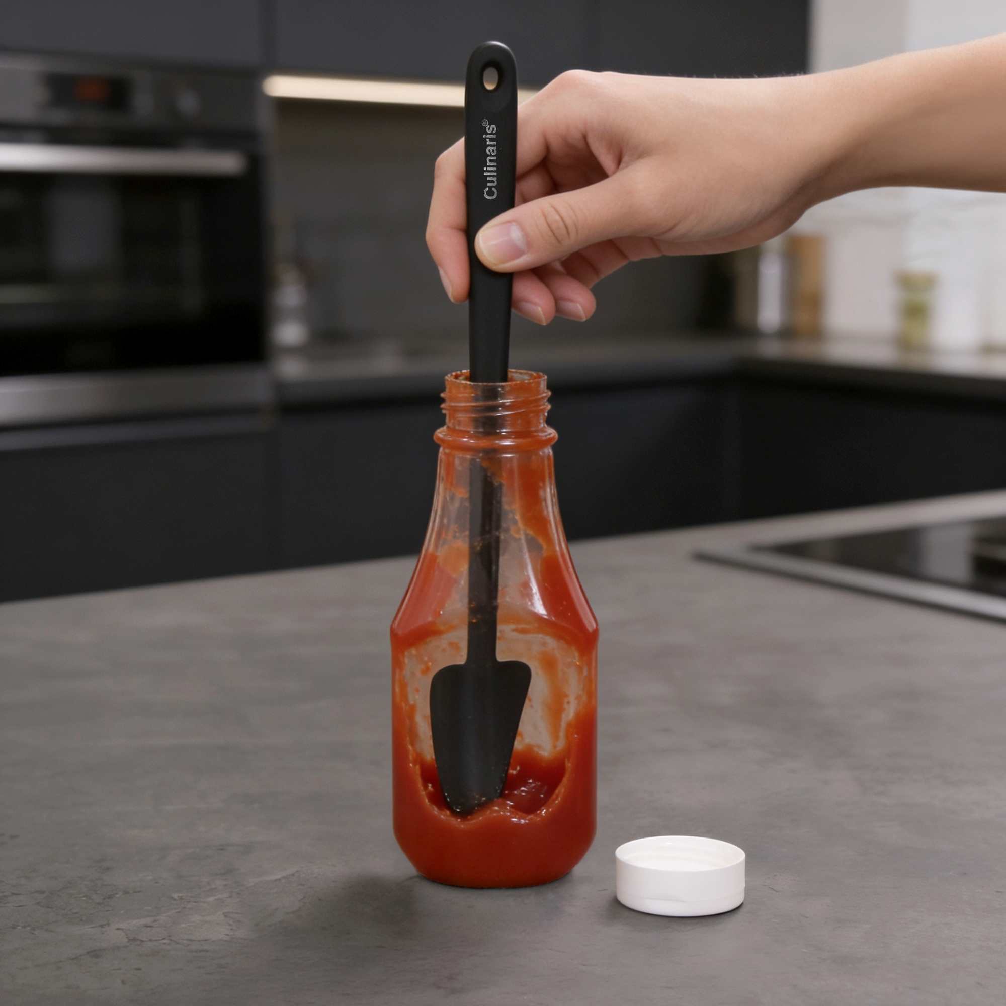 Leftovers Spoon L - silicone - black | Culinaris