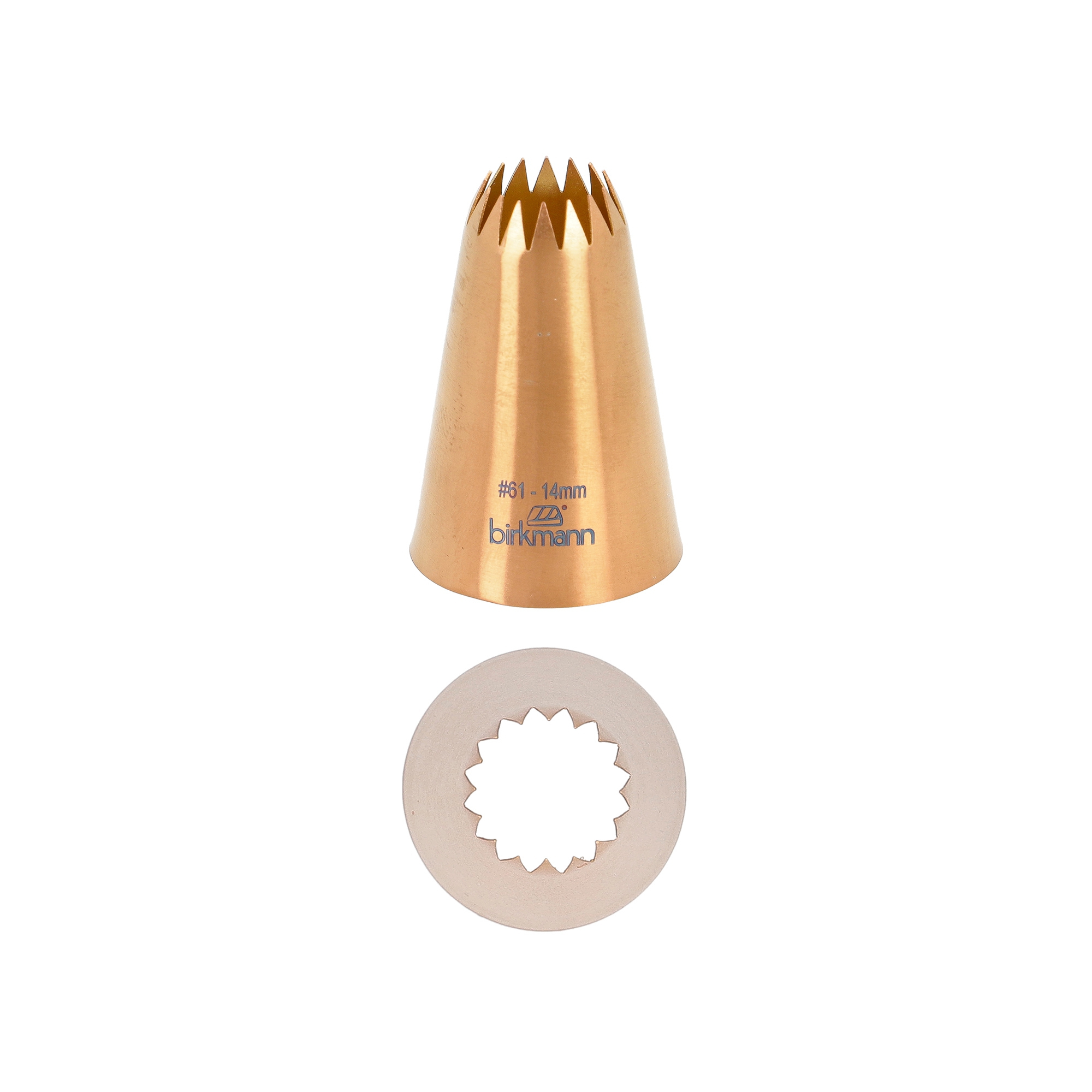 Birkmann - French star nozzle copper colored #61 - 14mm