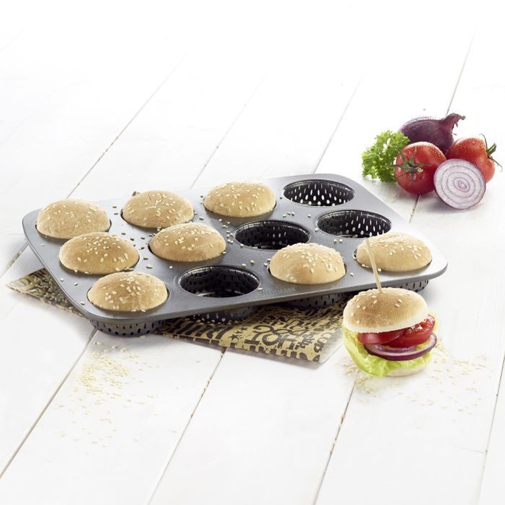 Westmark - 12er burger bun baking mold MINI »Area of Ears«