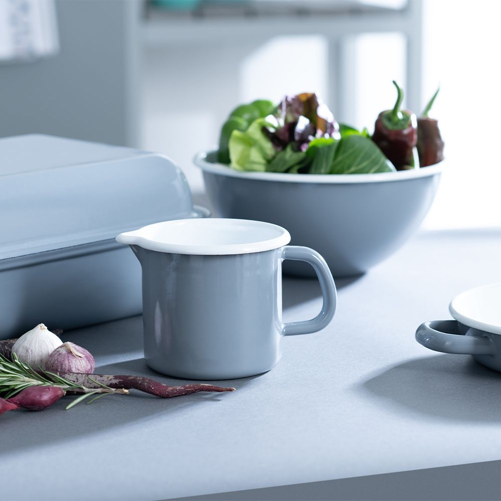 Riess CLASSIC - Pure Grey - Saucepan with large spout