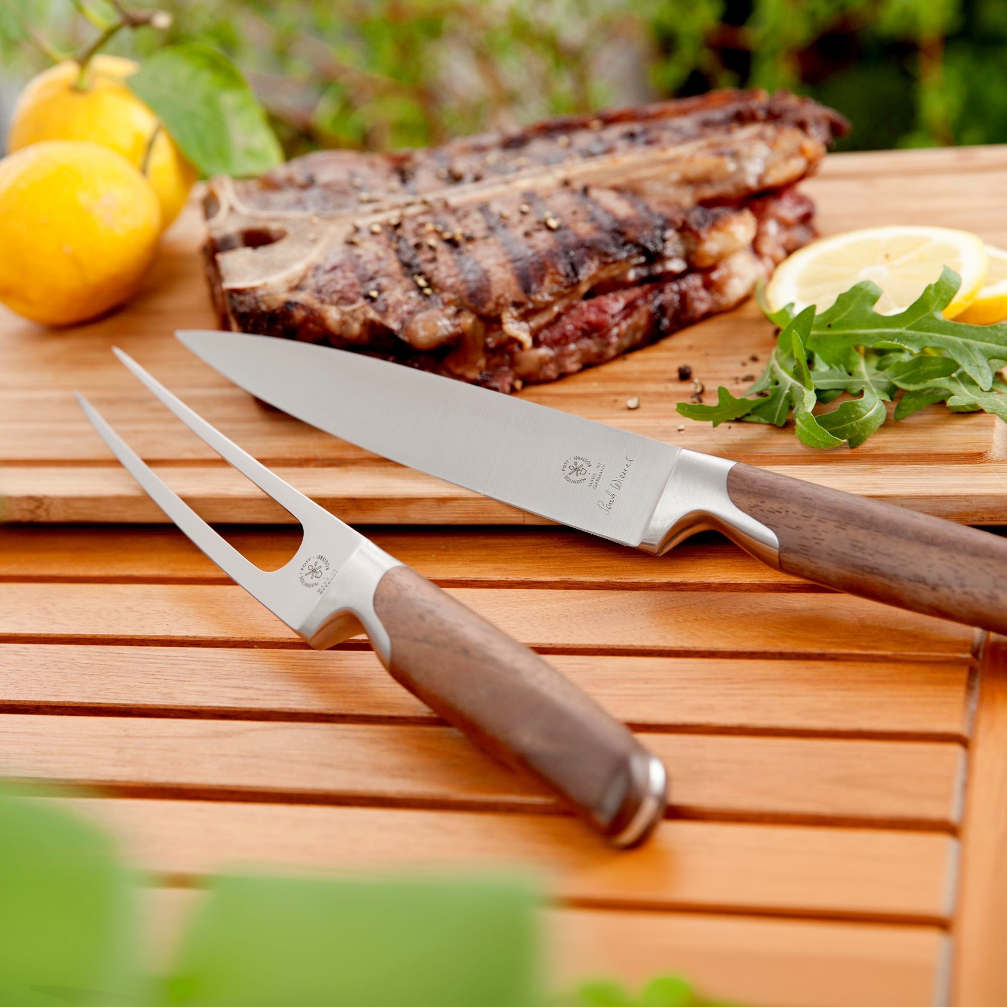 Pott - Sarah Wiener - Meat Fork 15 cm - Plum Wood Pott - Sarah Wiener - Meat Fork 15 cm - Plum Wood