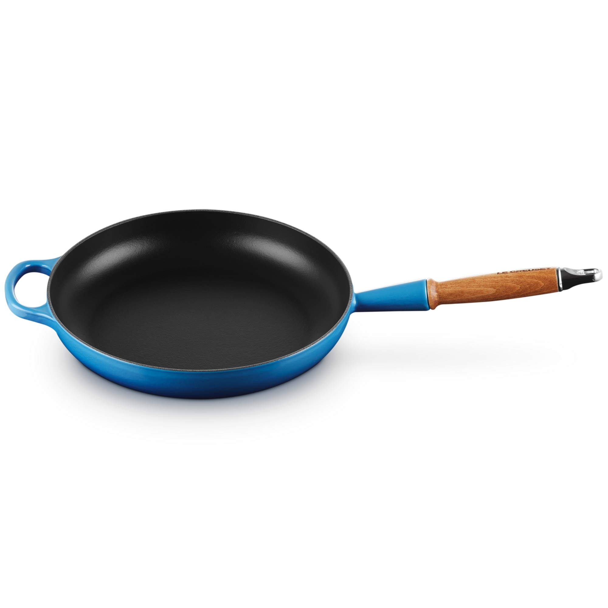 Le Creuset - Frying Pan with Wooden Handle - Azure blue Le Creuset - Frying Pan with Wooden Handle - Azure blue