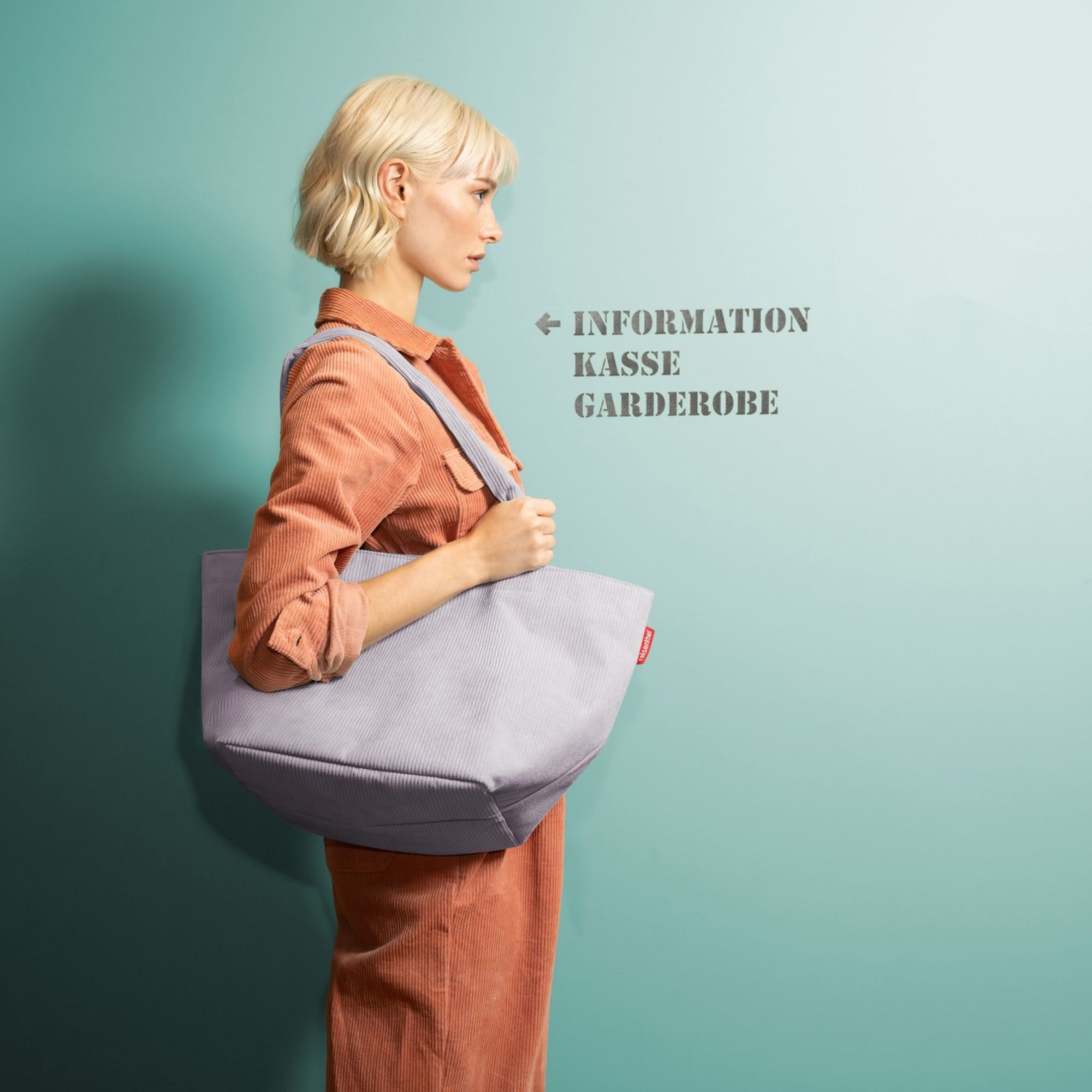 reisenthel - shopper M - cord grey