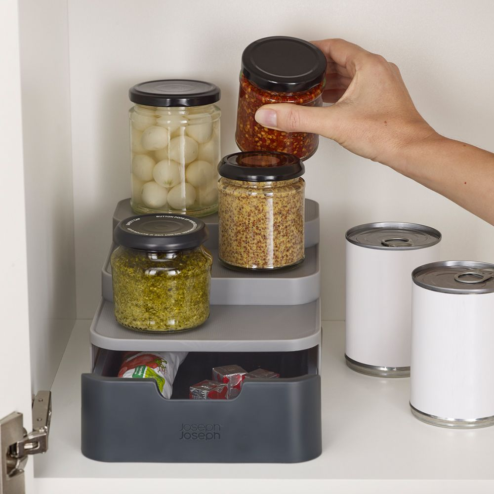 Joseph Joseph CupboardStore compact tiered organiser in kitc