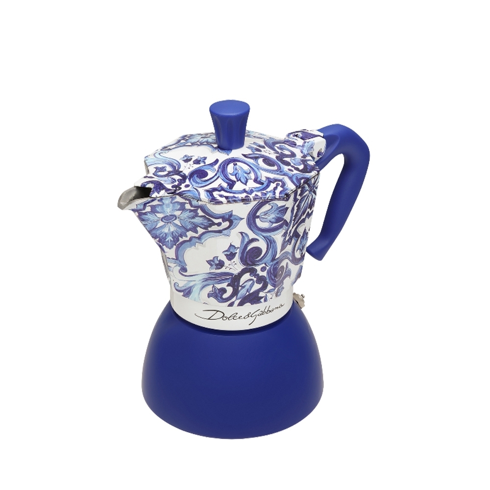 Bialetti - Moka Induktion 6 Tassen - Dolce & Gabbana Blu Mediterraneo