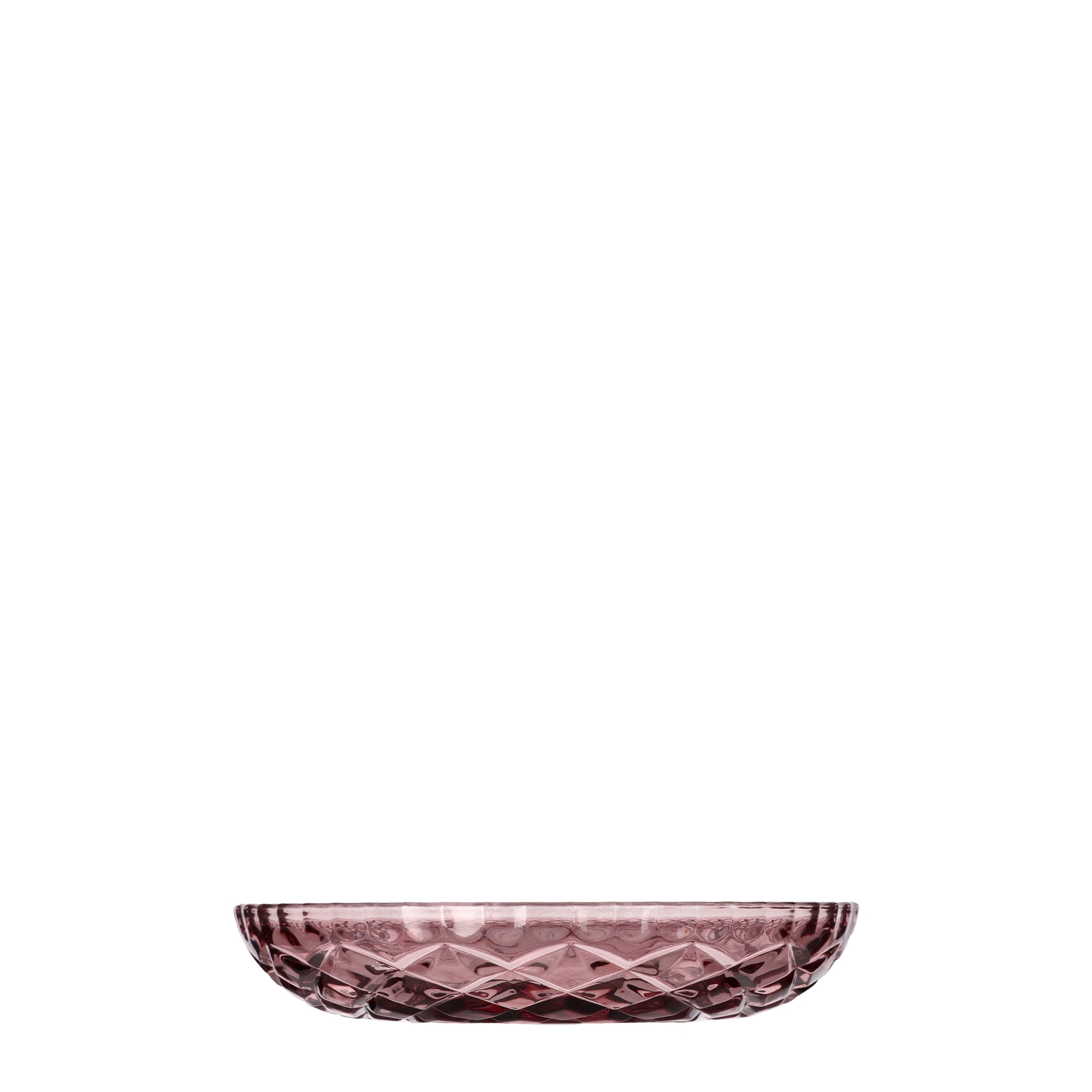 Lyngby Glass - Sorrento - Plate 16 cm - Pink - 4 pcs.