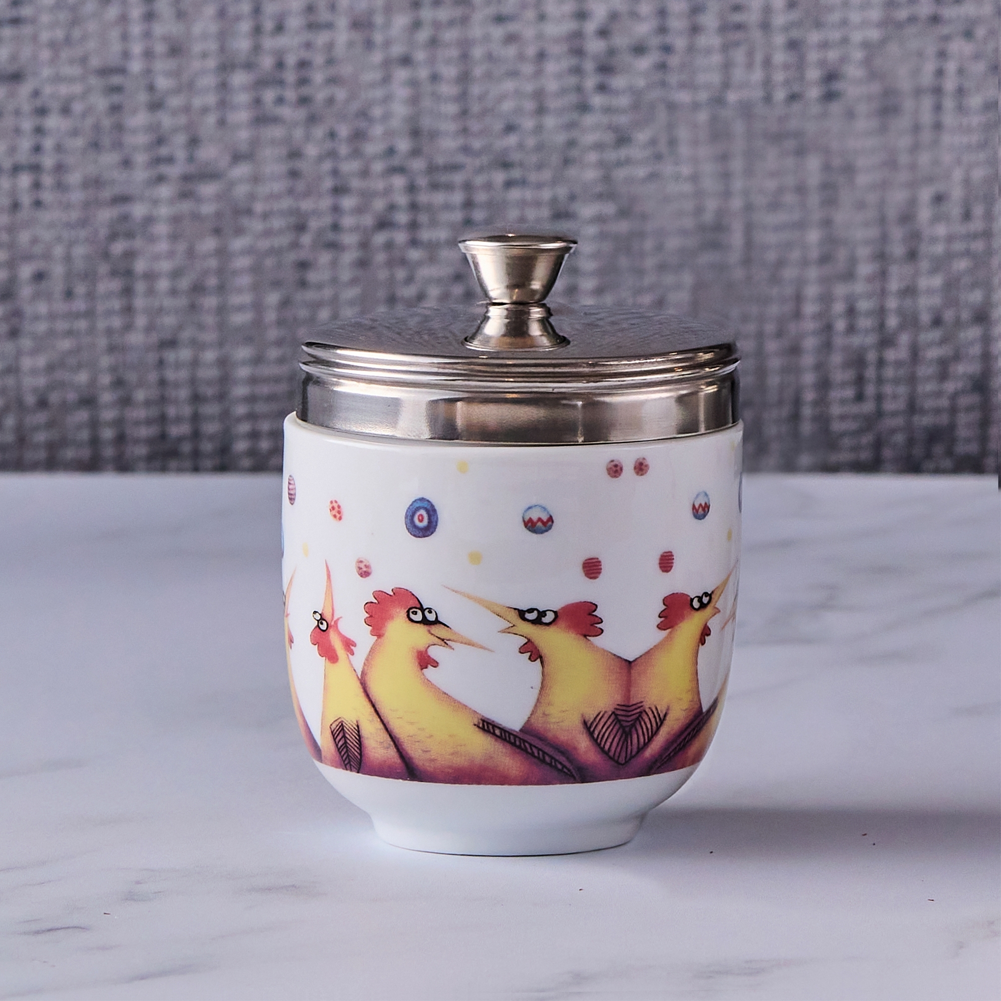 BIA - Set of 2 Egg Coddlers - Raining Eggs by Clare Mackie
