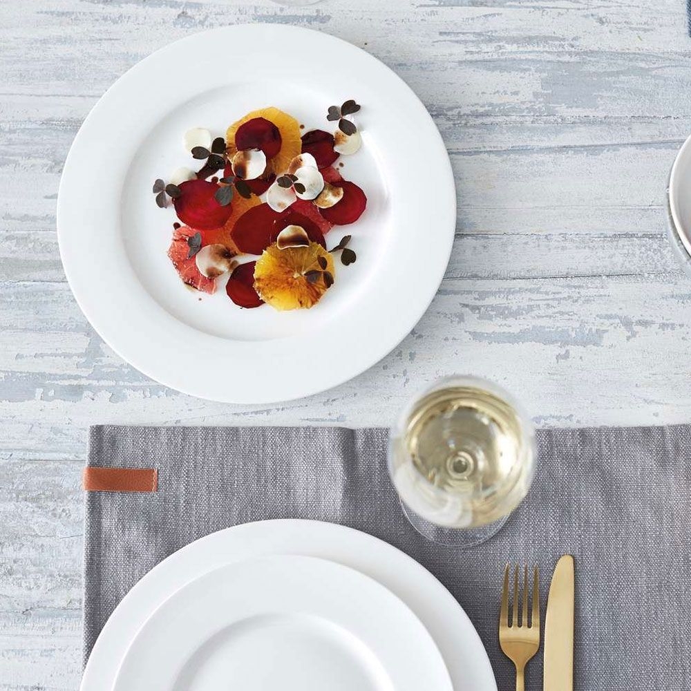 Bitz - Dinner plate - 27 cm - bone white porcelain