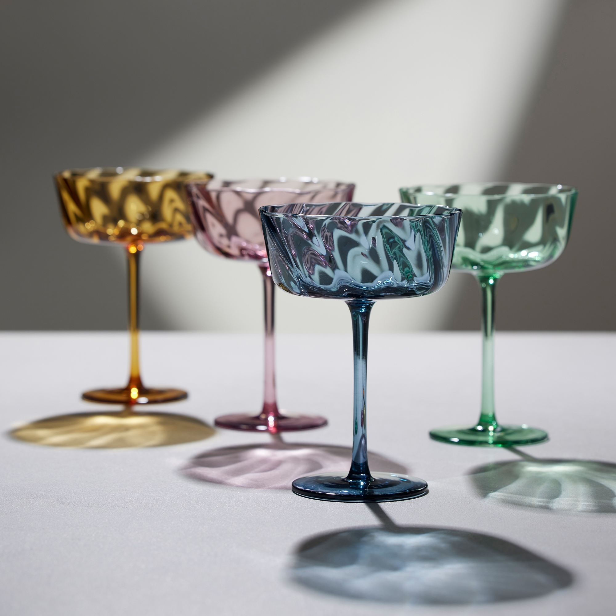 Lyngby Glas -Vienna - Champagner-Schale - 4 Stck