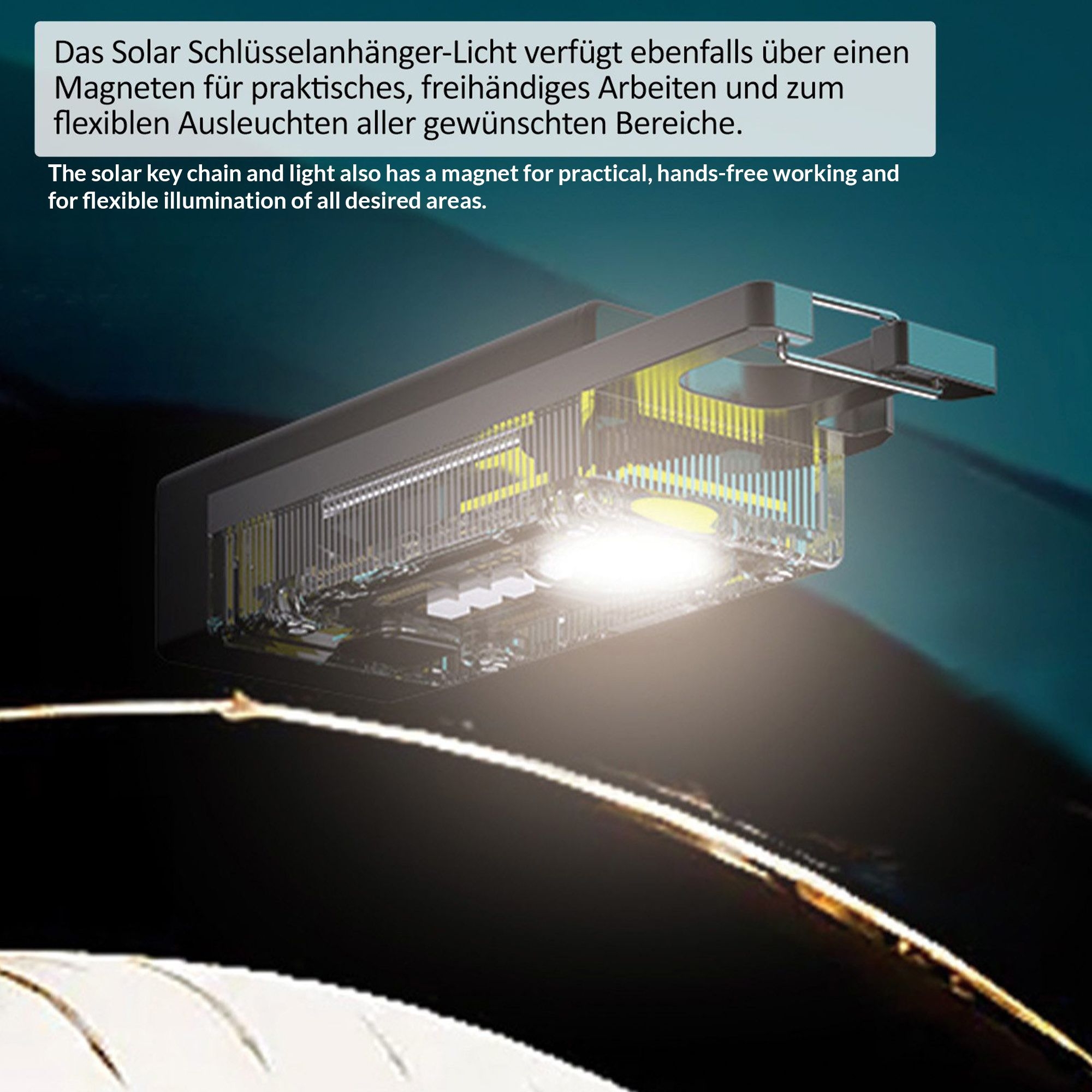 Genius - Solar key chain and light Genius - Solar key chain and light