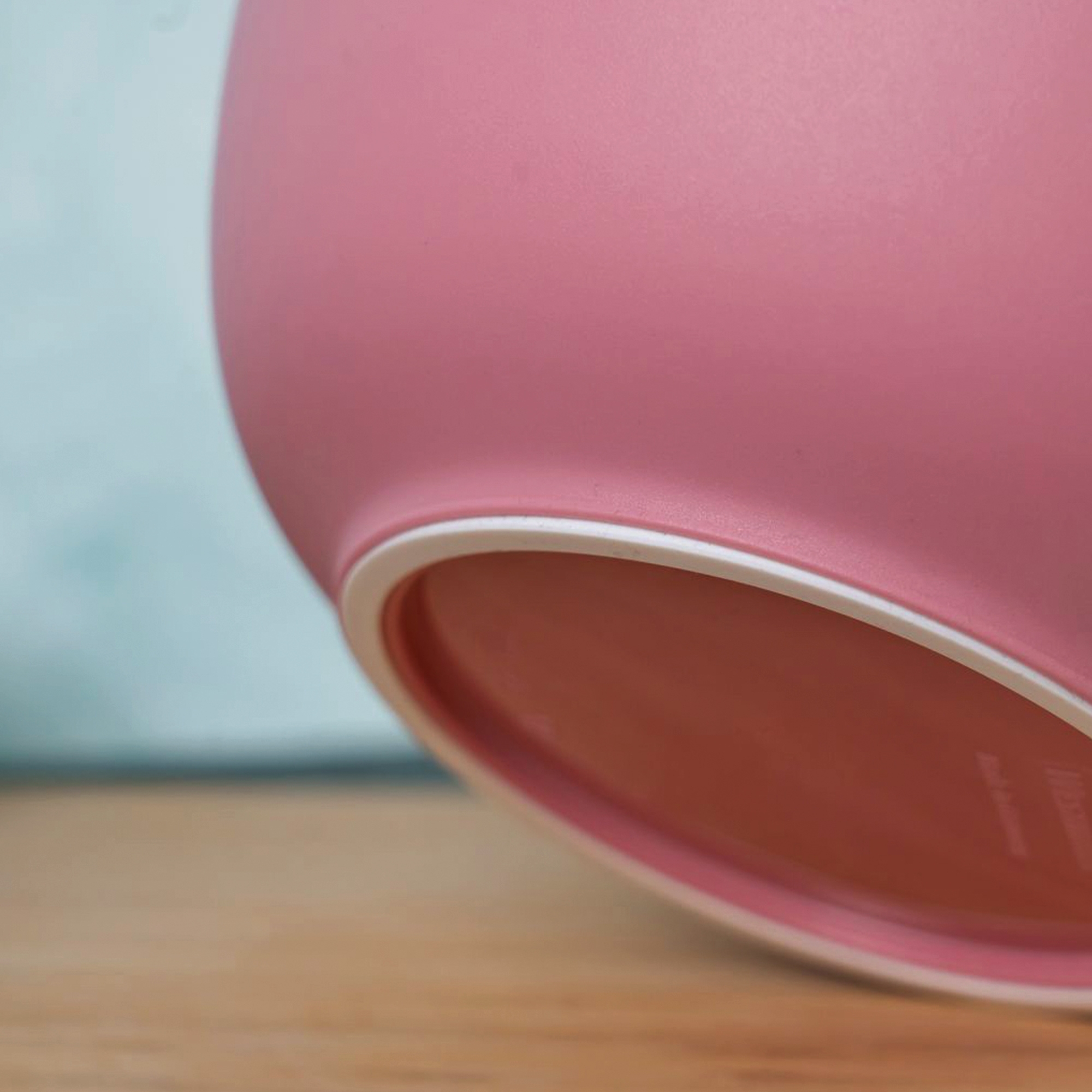 Westmark - Rührschüssel mit zweigeteiltem Deckel 3,5 l - Rosa/Weiß