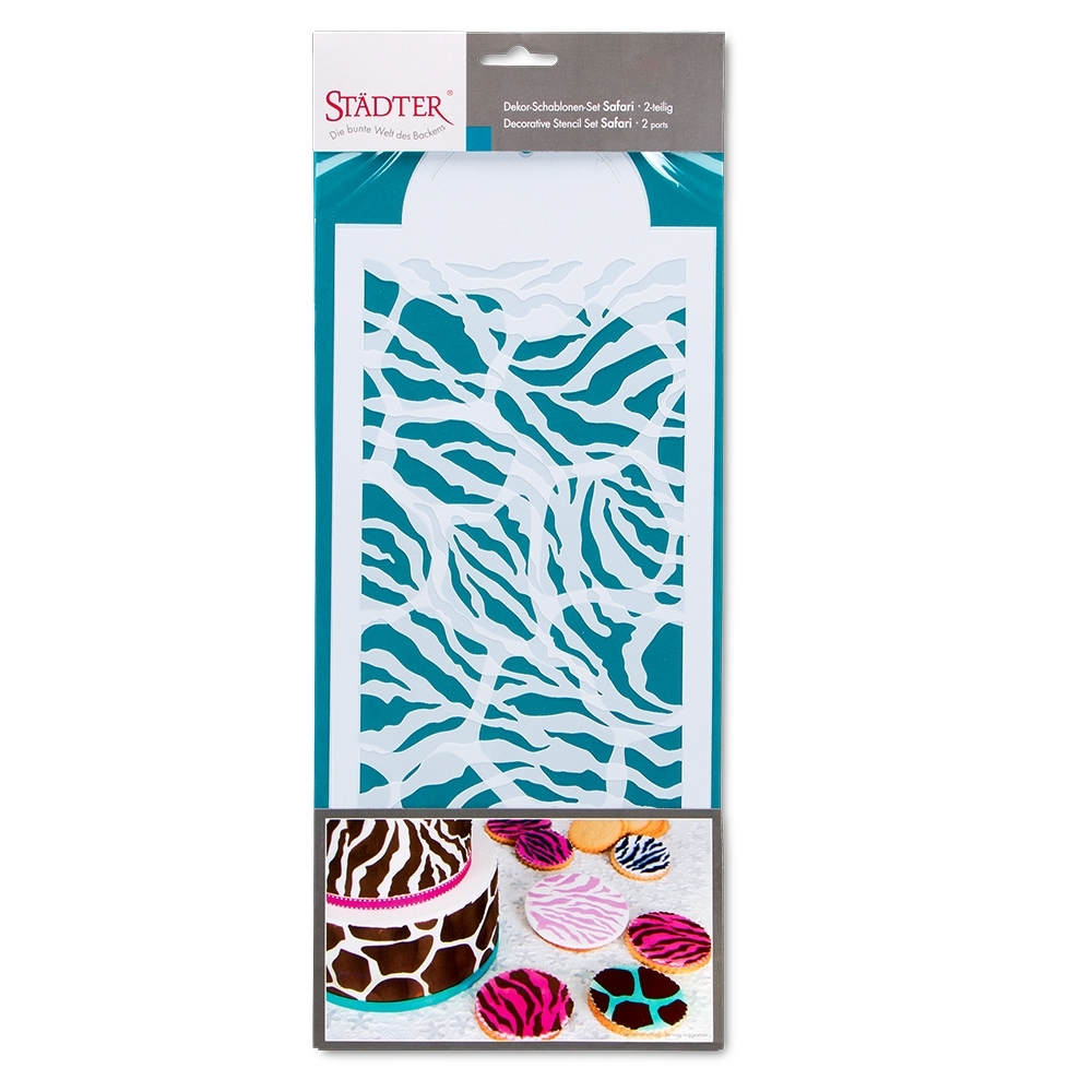 Städter - Decorative stencil Safari - 33 x 15 cm  - Set of 2