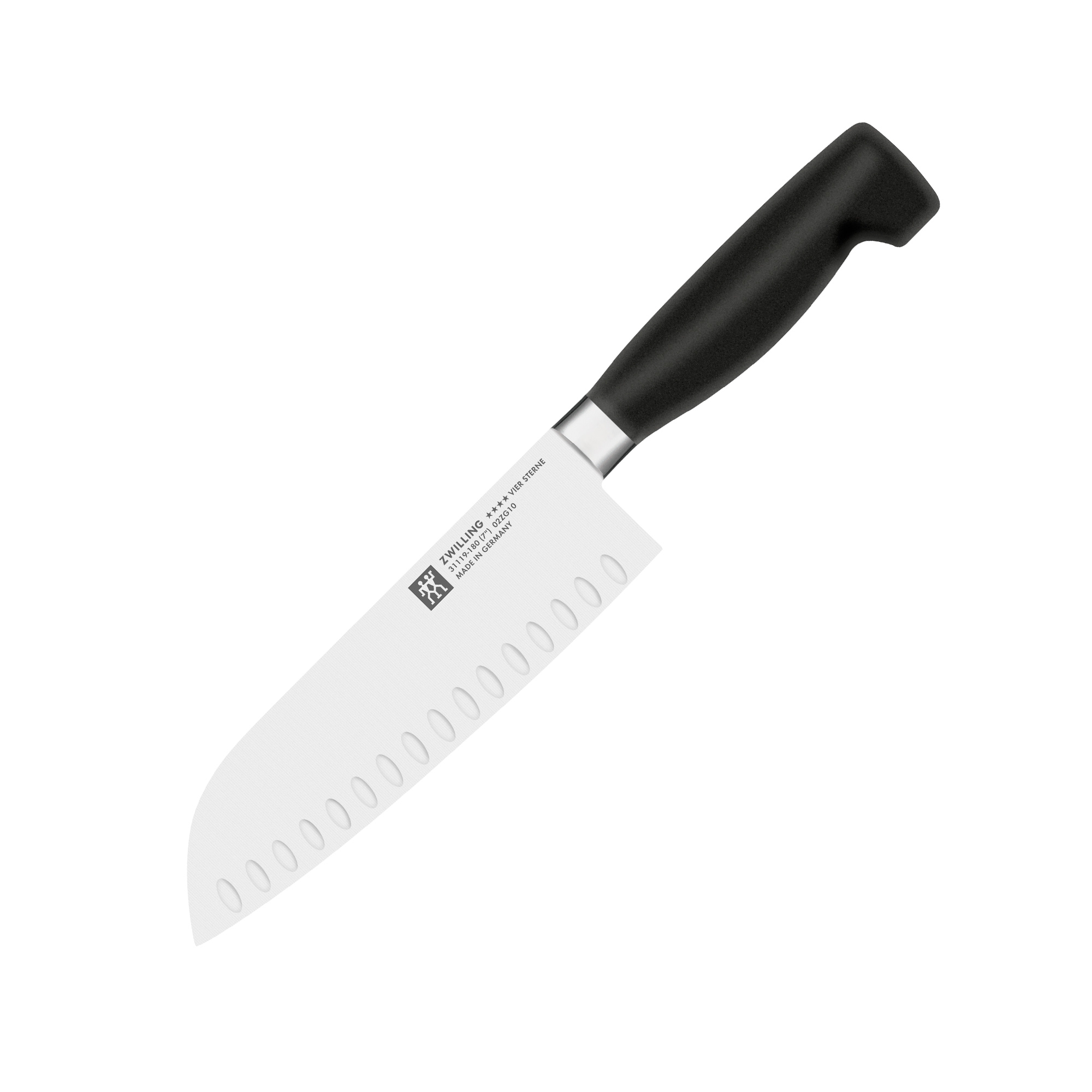 ZWILLING - Santoku mit Kullen | Vier Sterne | 18 cm ZWILLING - Santoku mit Kullen | Vier Sterne | 18 cm
