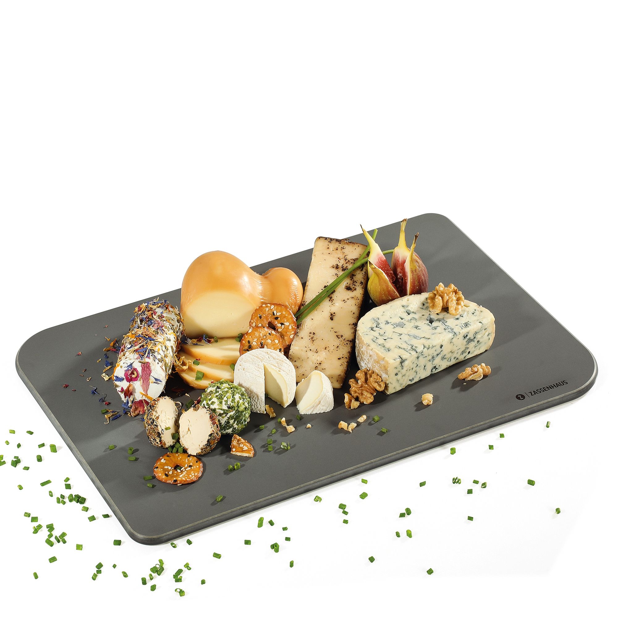 Grey Zassenhaus COMFORT XPLUS cutting board 42 x 27.5 cm