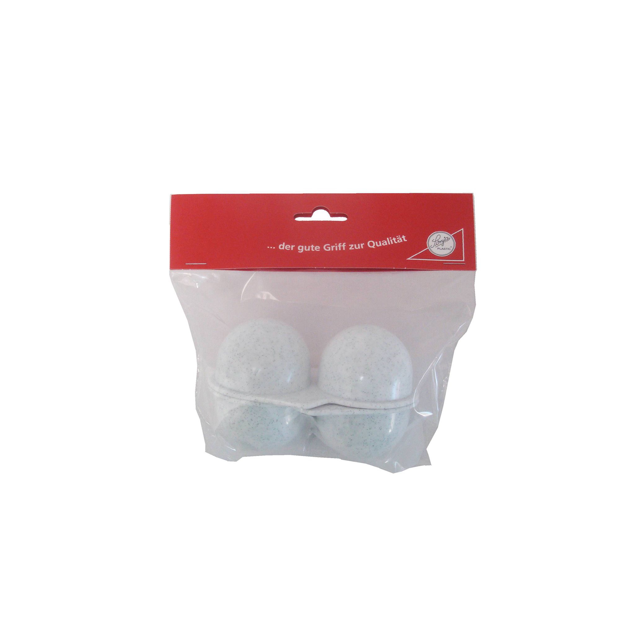 Sonja Plastic - Egg tray 2-fold - granite-white