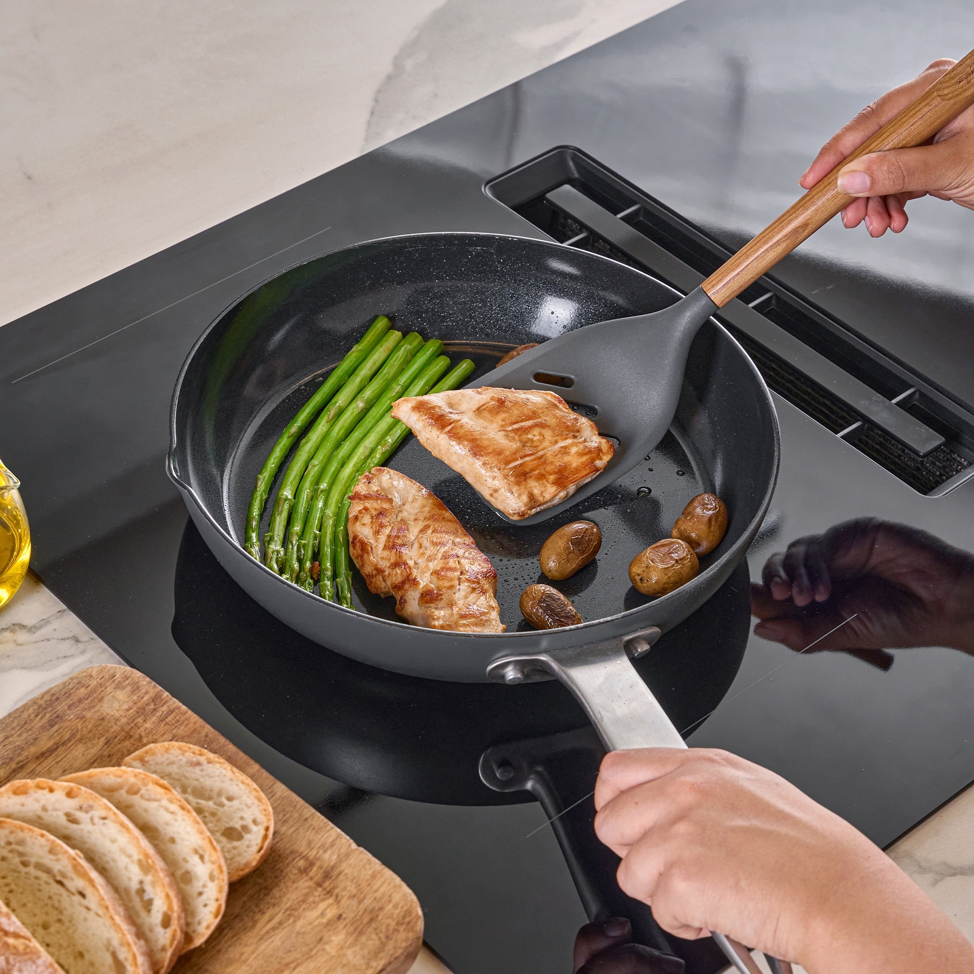 Zyliss - Slotted Spatula | Oak Wood