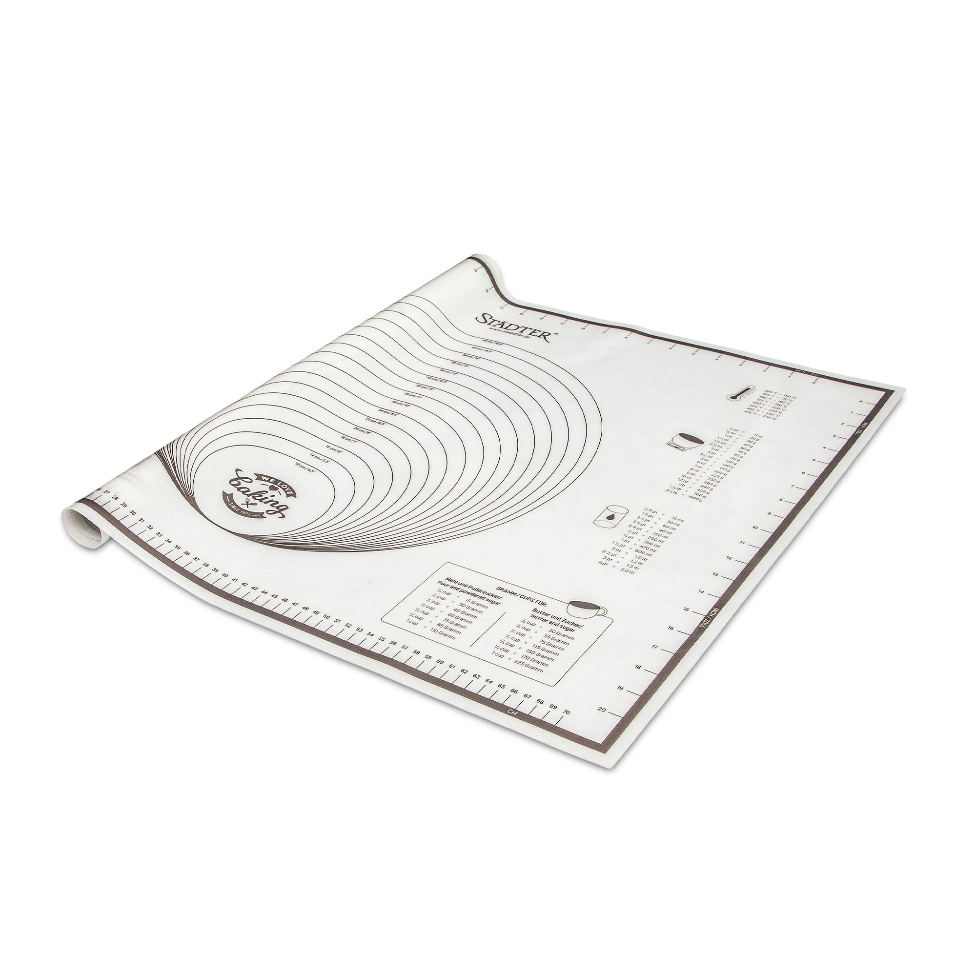 Städter - Silikonbackmatte - Mega - 80 x 60 cm
