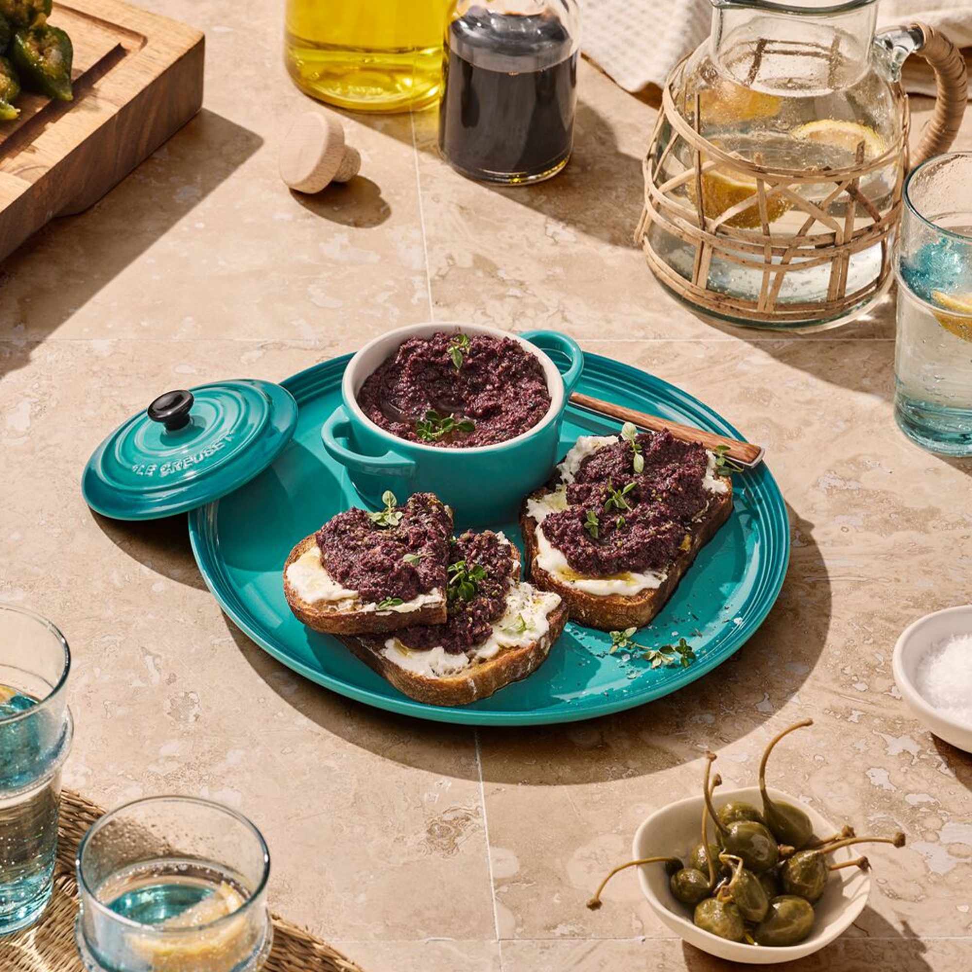 Le Creuset - Speiseteller 27 cm - COUPE - Bleu Riviera