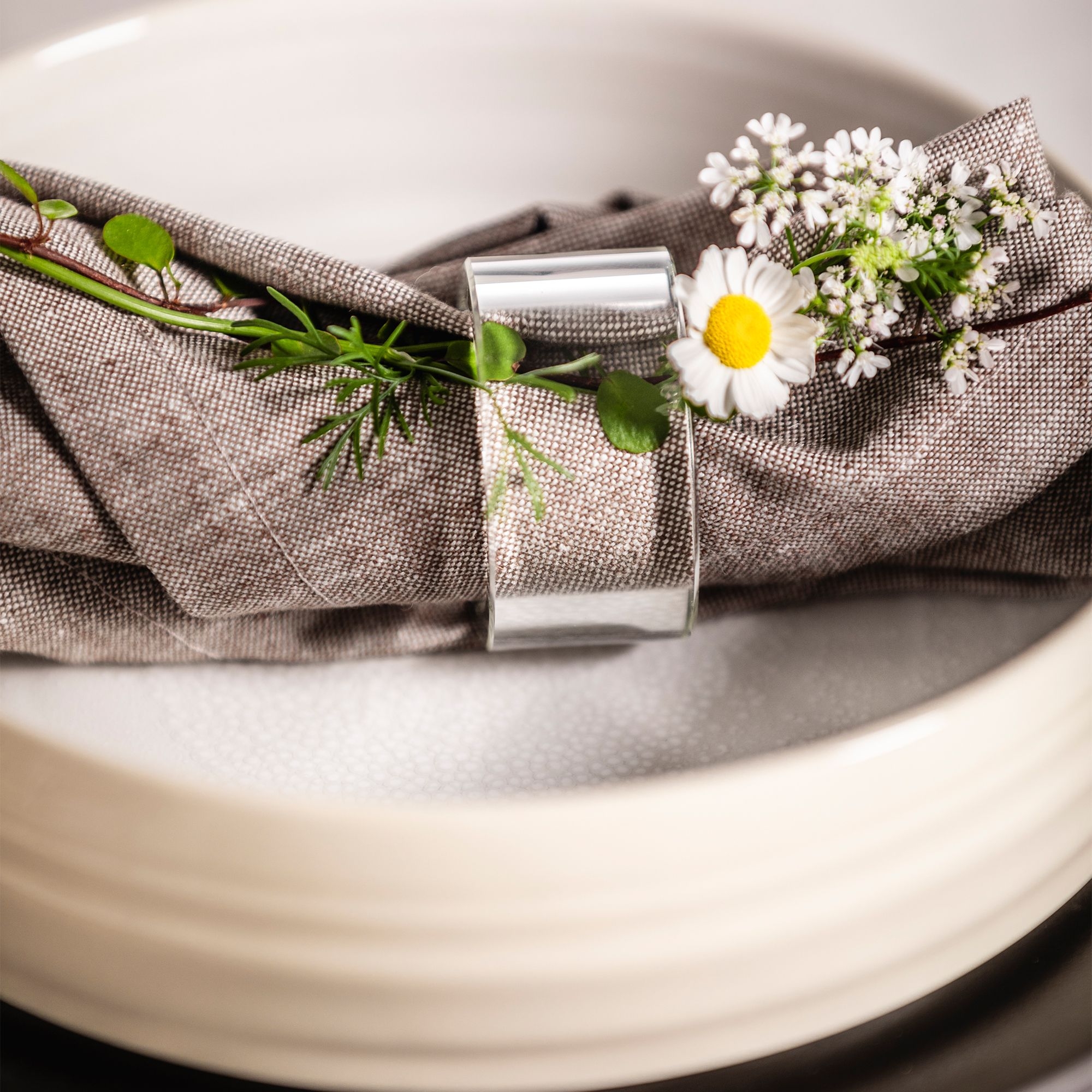 Eisch – Napkin rings, set of 2, transparent