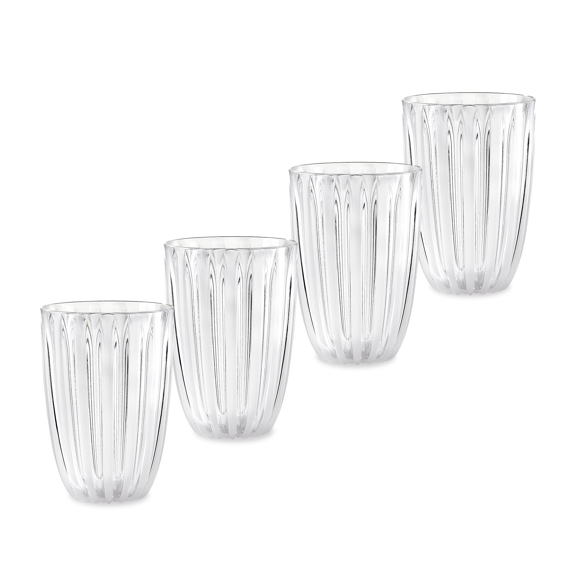 Guzzini - Trinkglas, 4er Set "Dolce Vita" - Weiß