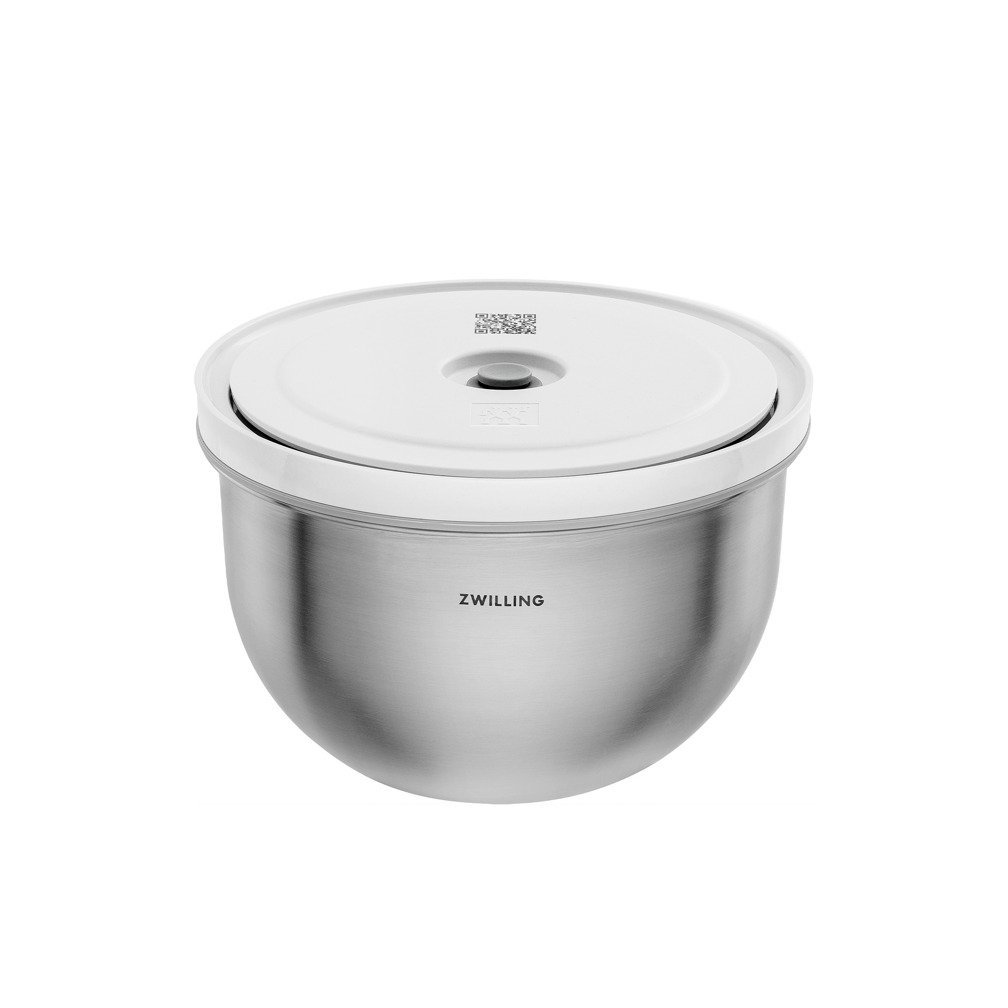 Zwilling stainless steel bowl with white lid