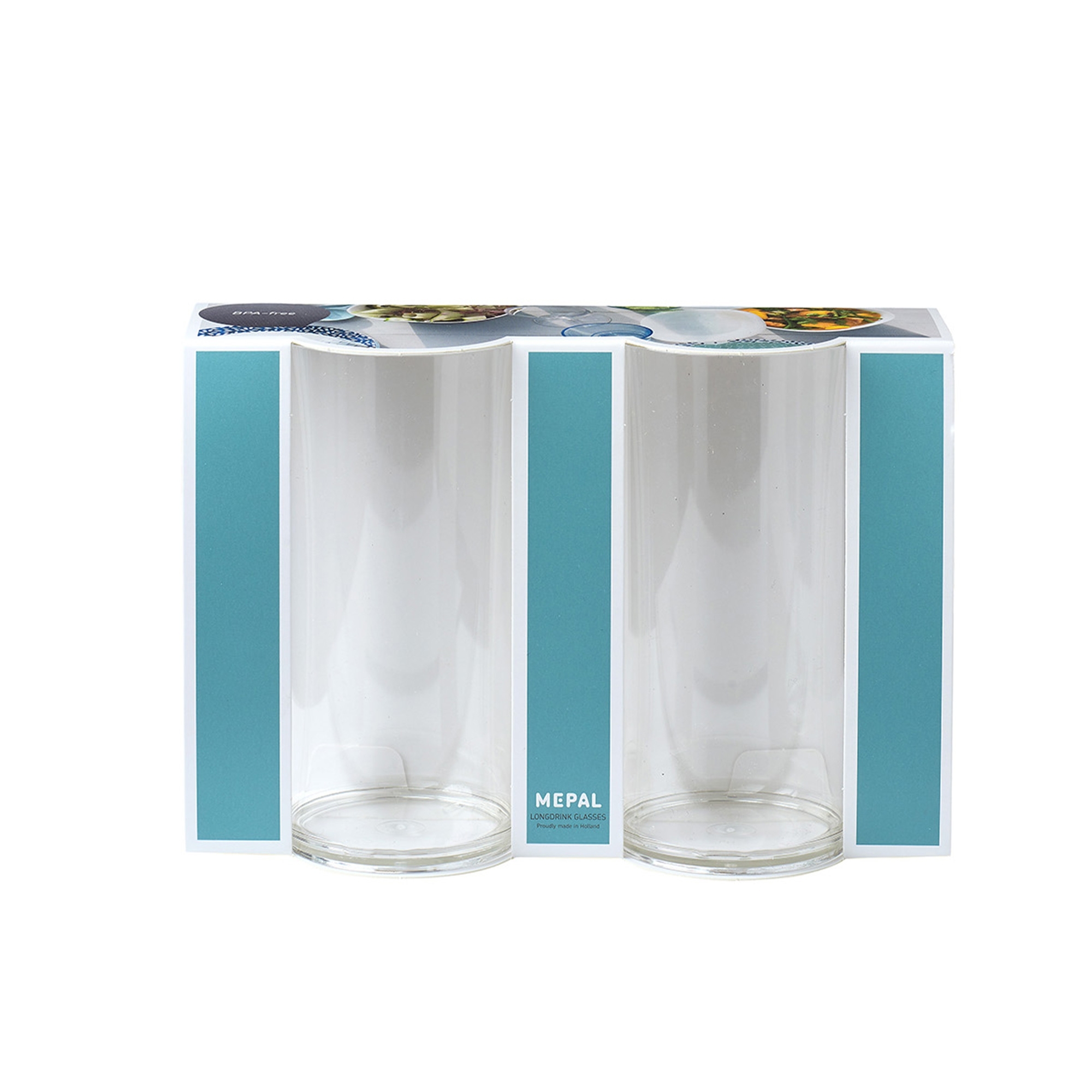 Mepal - plastic glass long drink 250 ml - set of 2