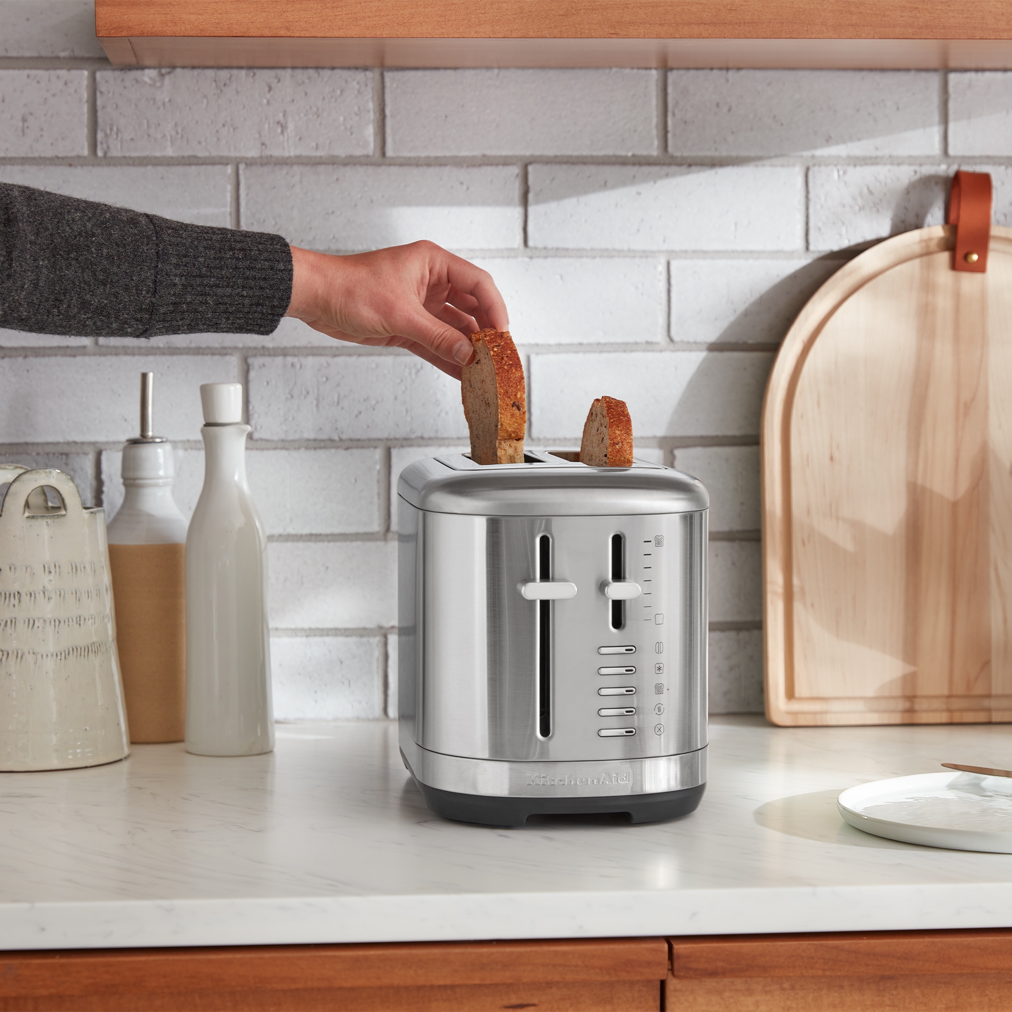 KitchenAid - Toaster mit manueller Bedienung für 2 Scheiben - Edelstahl