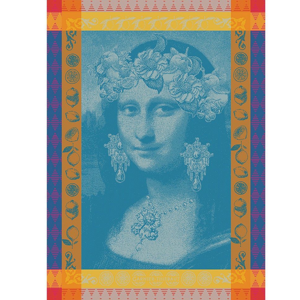 Garnier-Thiebaut Geschirrtuch - Mona Lisa Bleu Garnier-Thiebaut Geschirrtuch - Mona Lisa Bleu