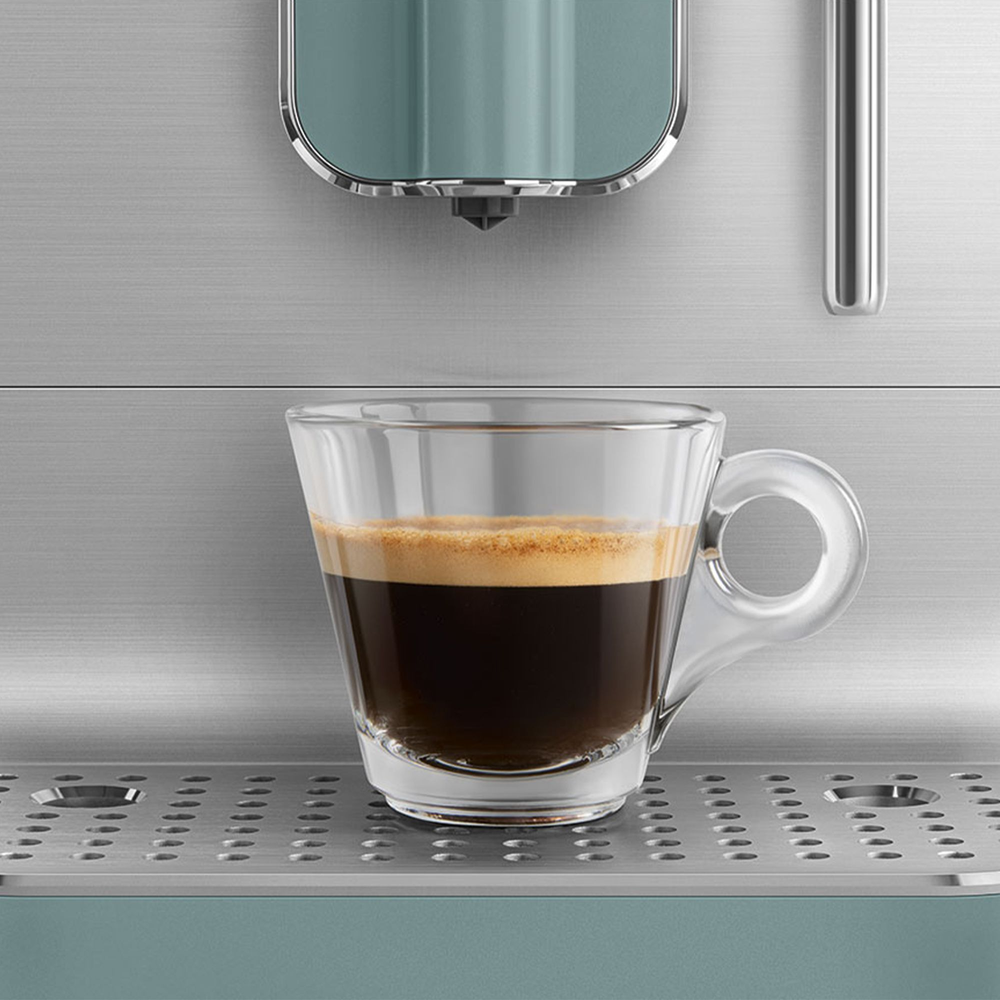 Smeg - Fully automatic coffee machine with steam function - Emerald Green