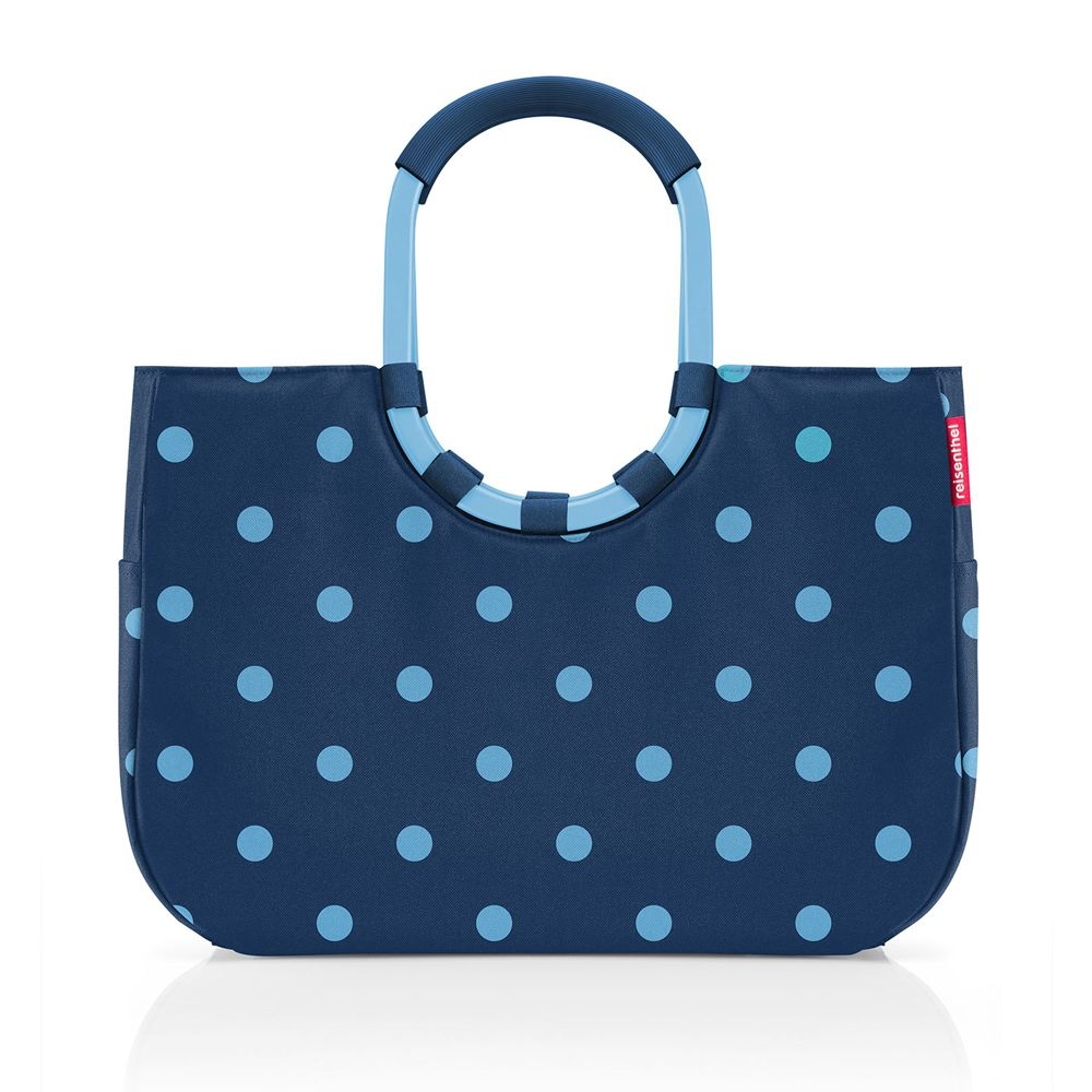 reisenthel - loopshopper L - frame mixed dots blue reisenthel - loopshopper L - frame mixed dots blue